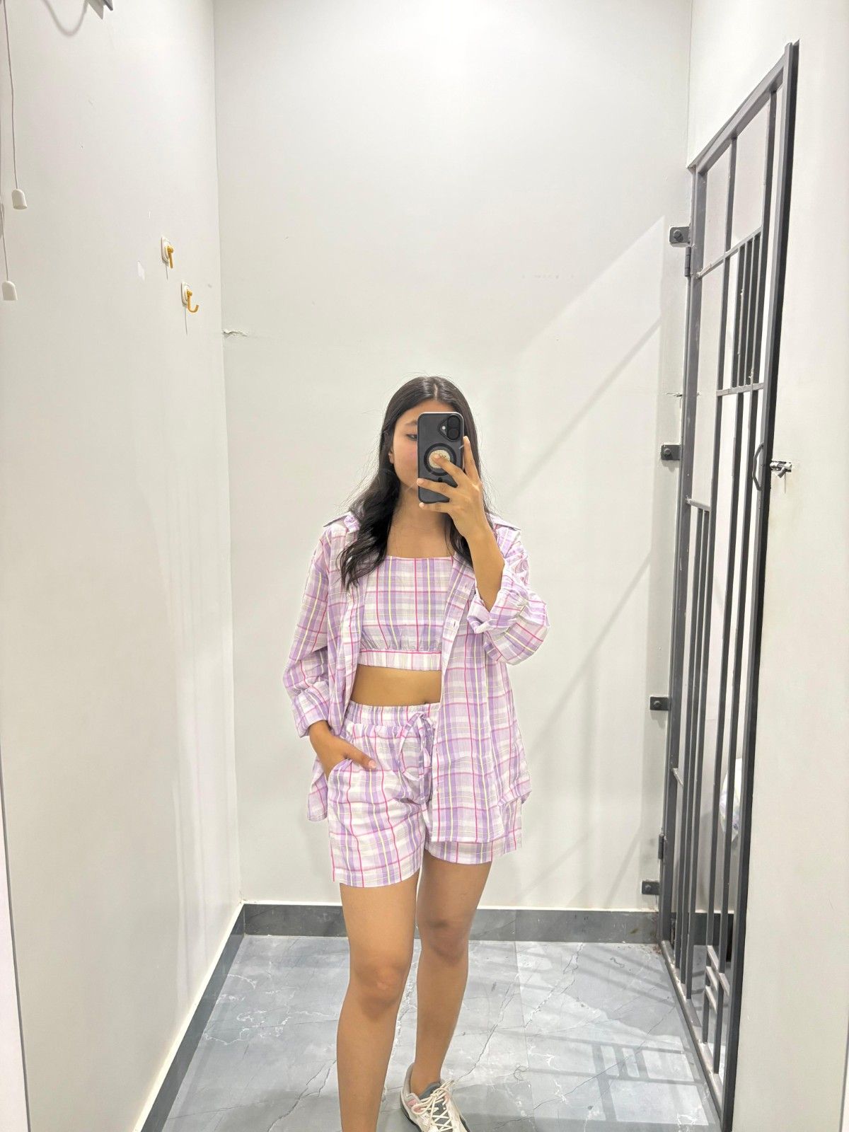 Checks 3pc Shorts coordset