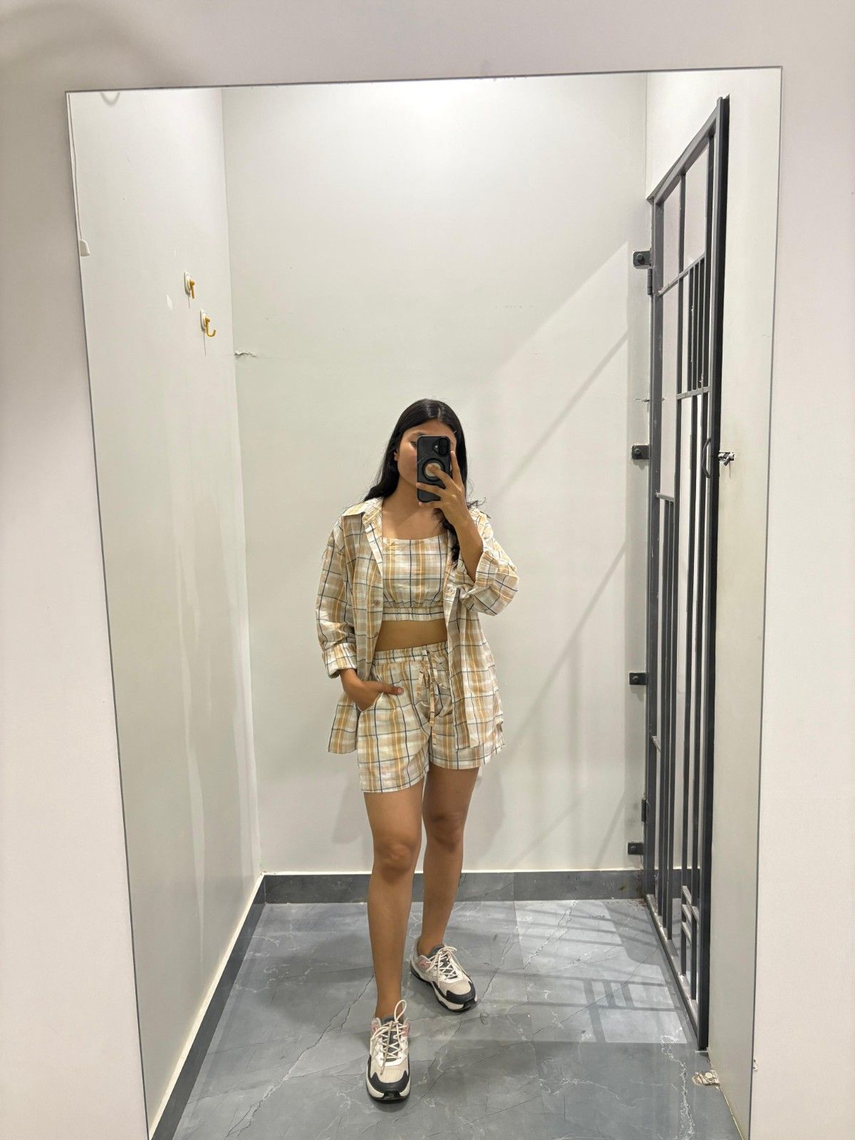 Checks 3pc Shorts coordset