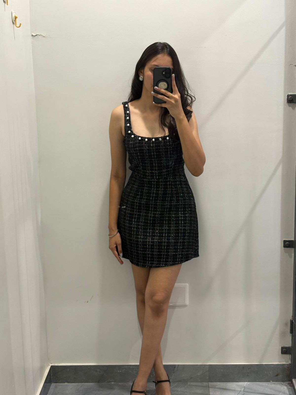 Cocktail pearl embellished dress