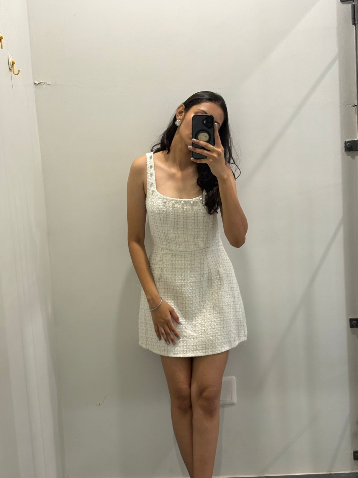 Cocktail pearl embellished dress