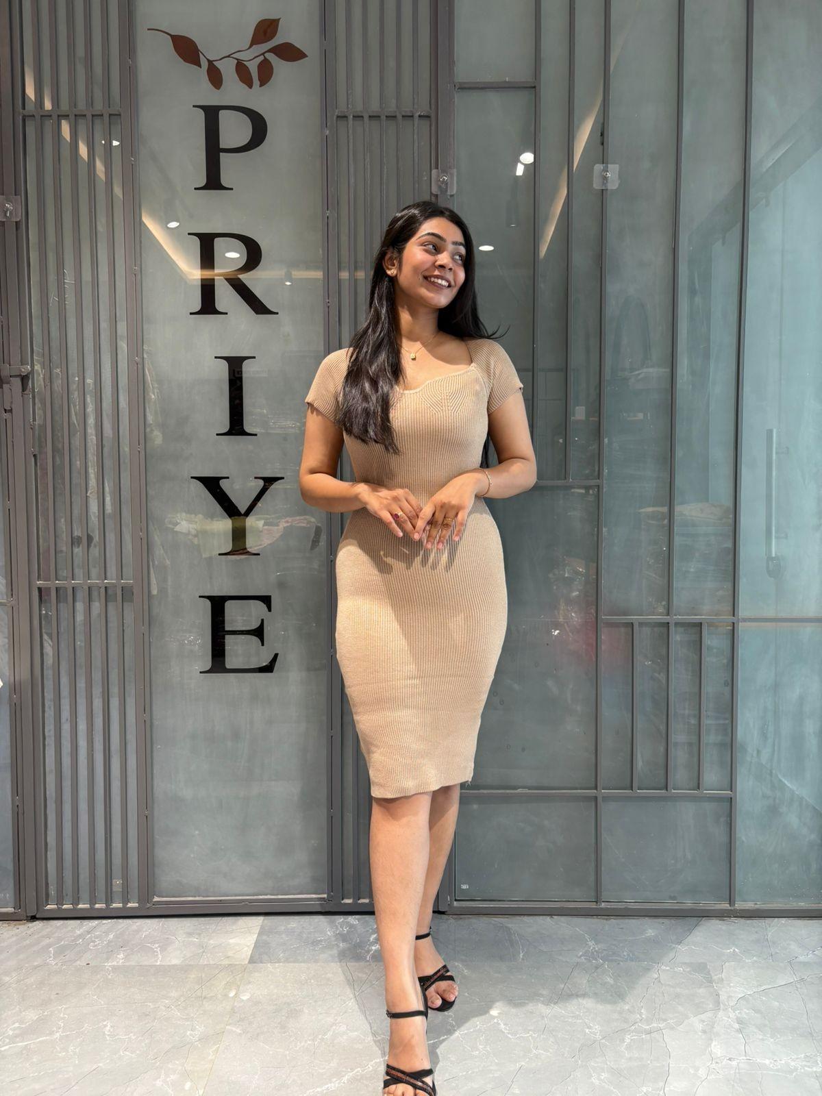 Knitted bodycon dress