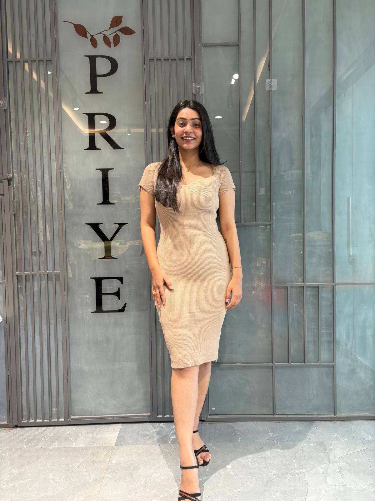 Knitted bodycon dress