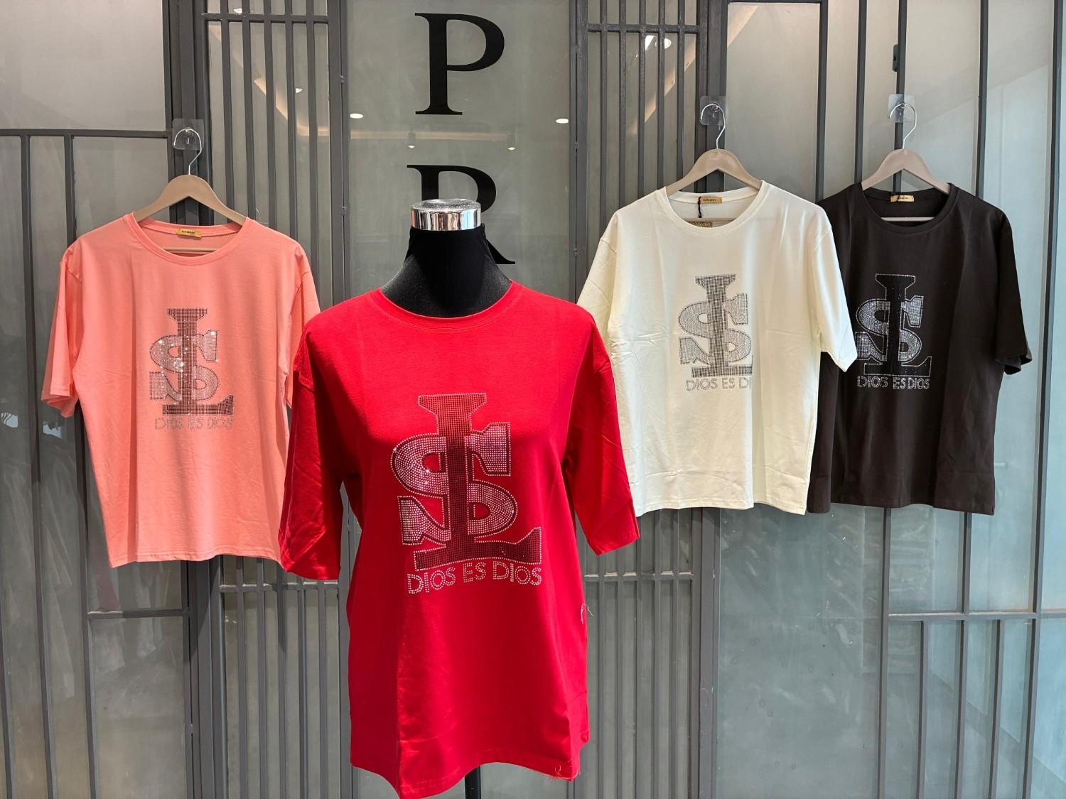 Swarovski patch work tshirts