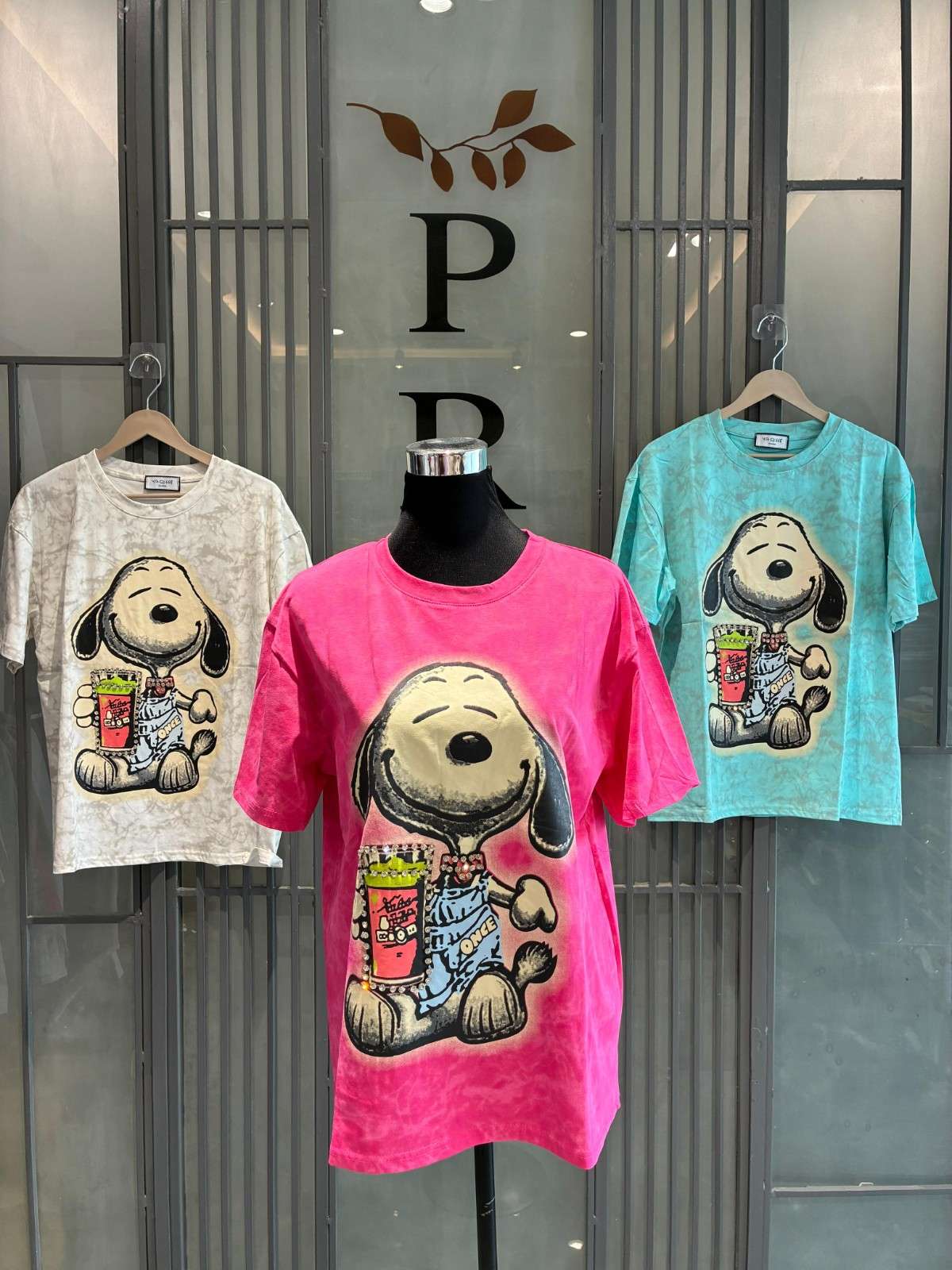 Stone Embellished baggy tshirt