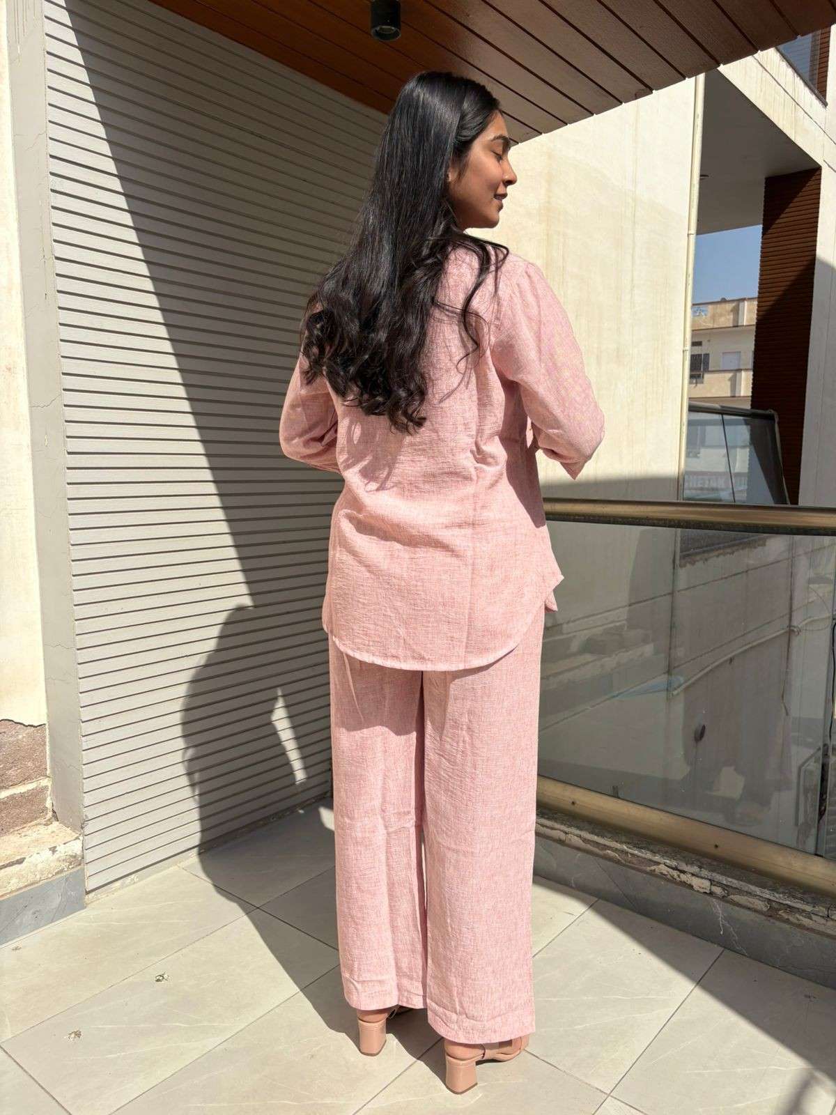 Cotton embroidered coordset