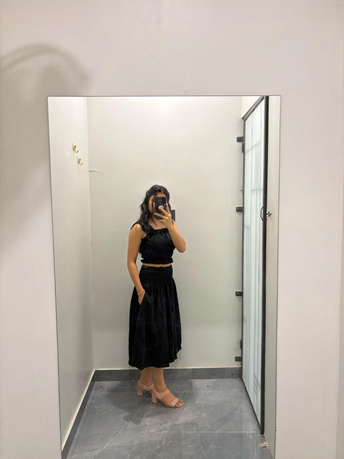 Crop top skirt coordset