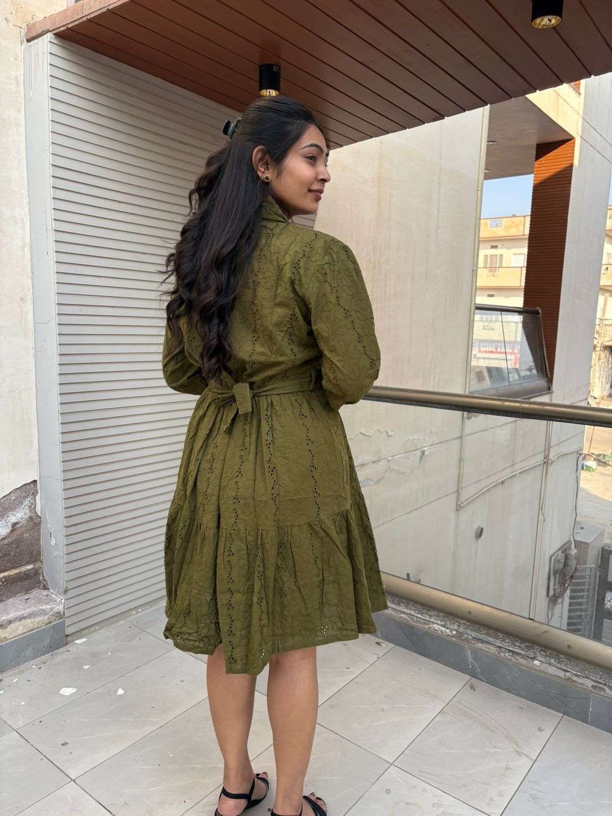 Cotton cutwork Mini dress