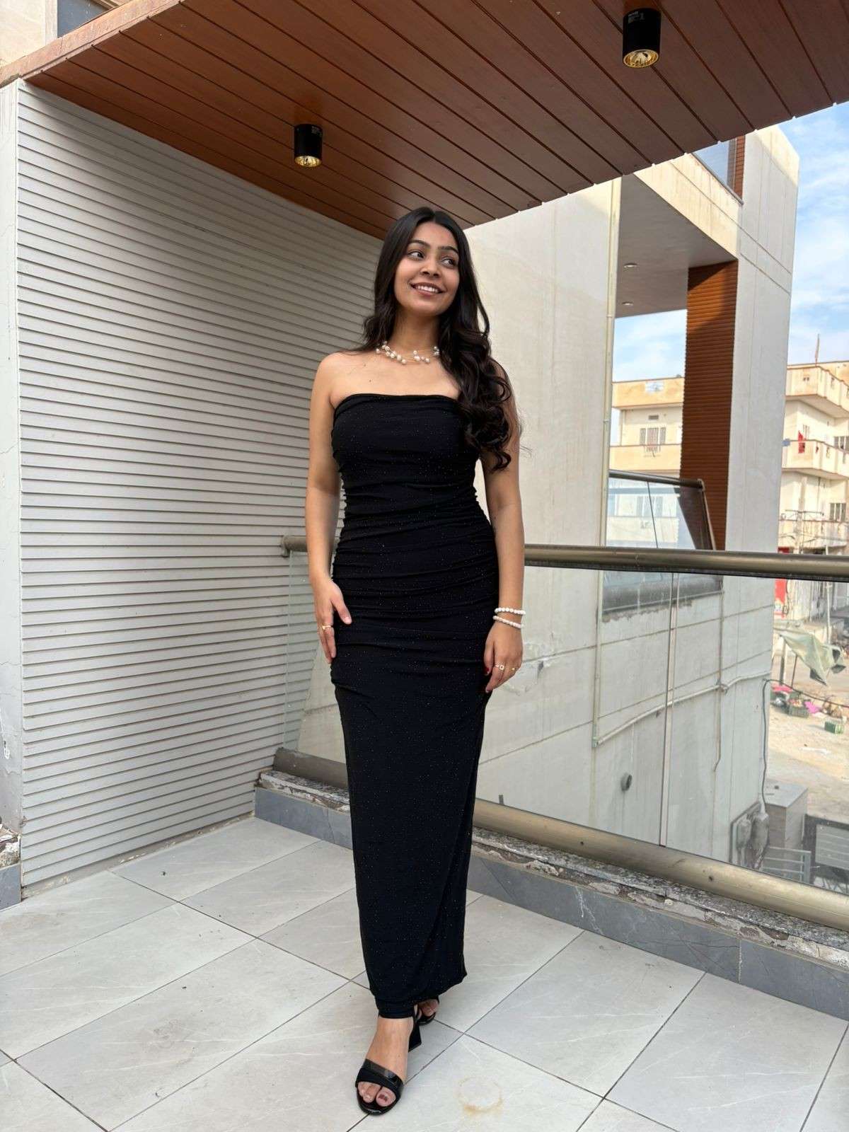 Bodycon mesh tube dress