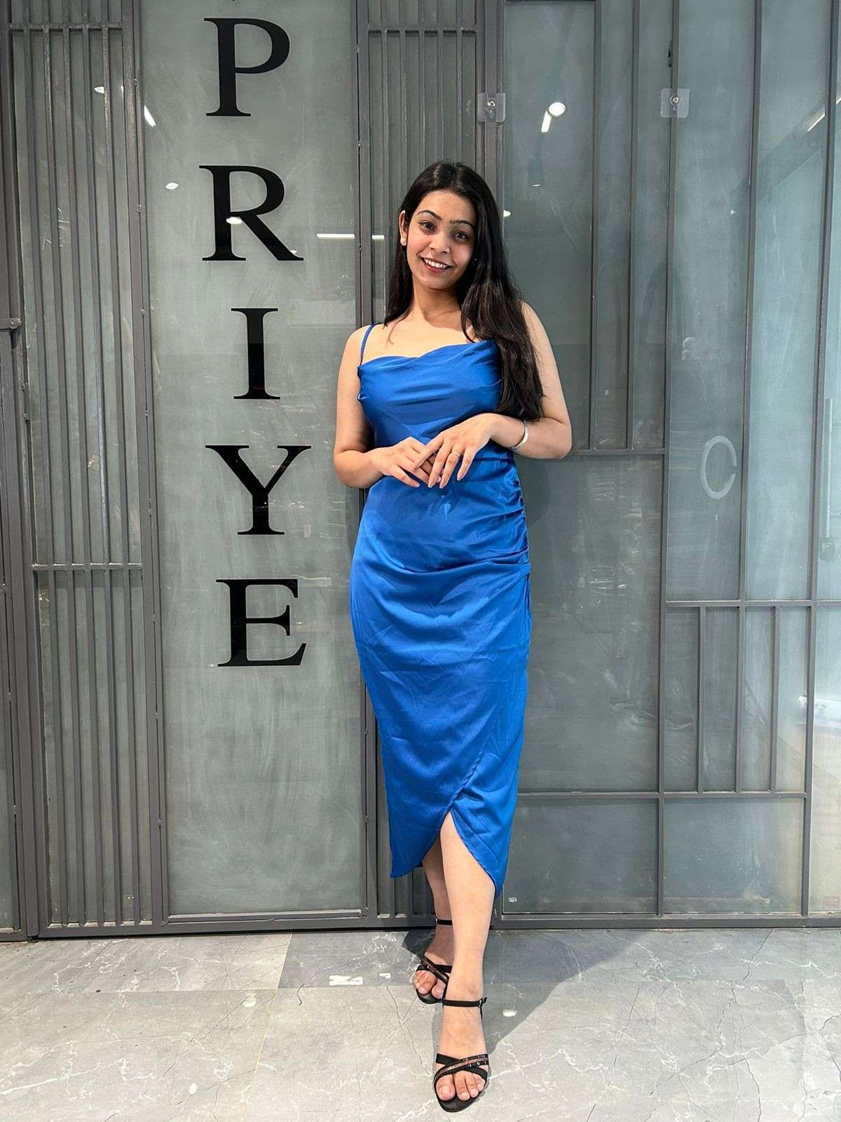 Bodycon Satin strap dress