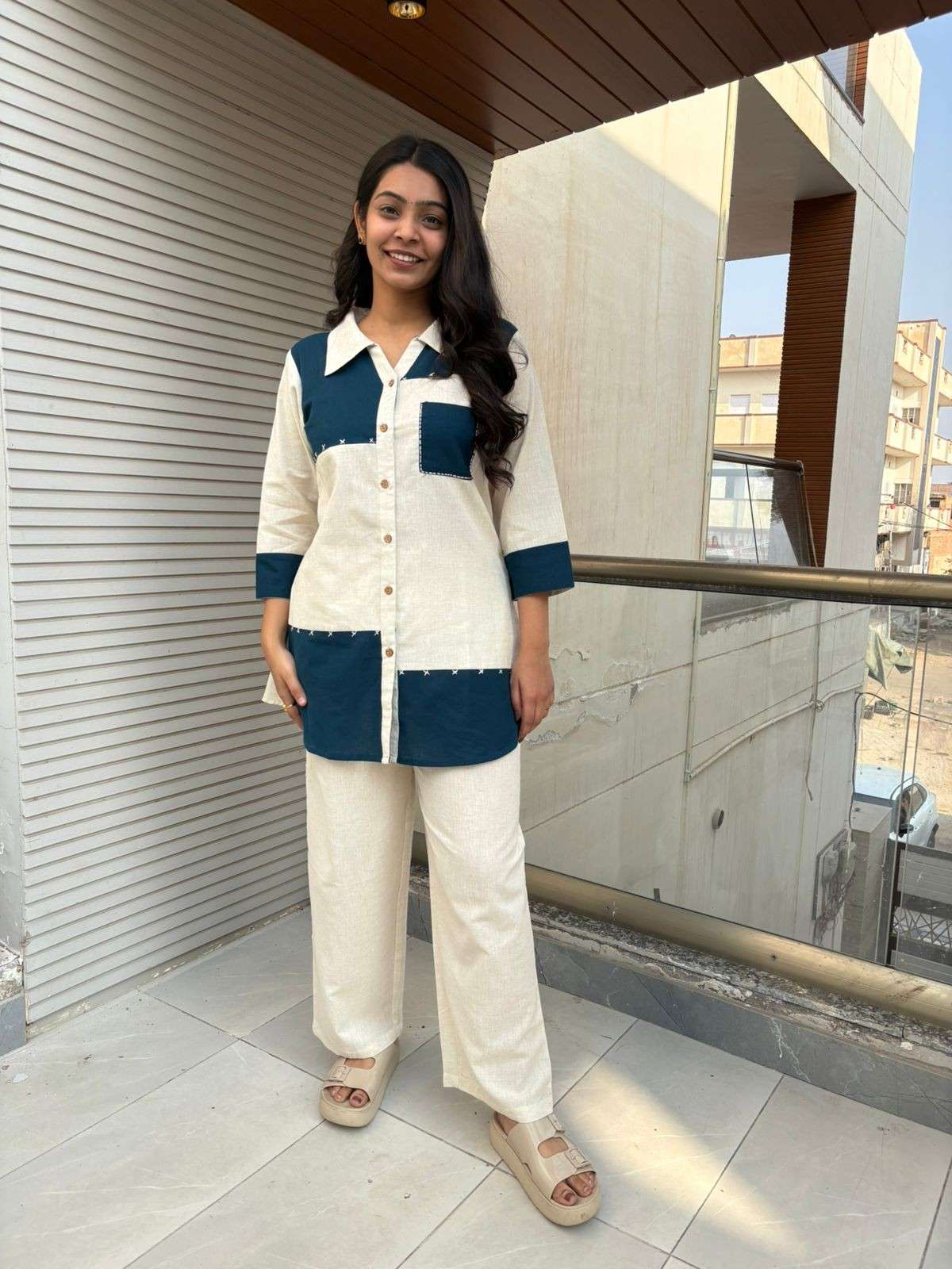 Cotton flex dual shade coordset