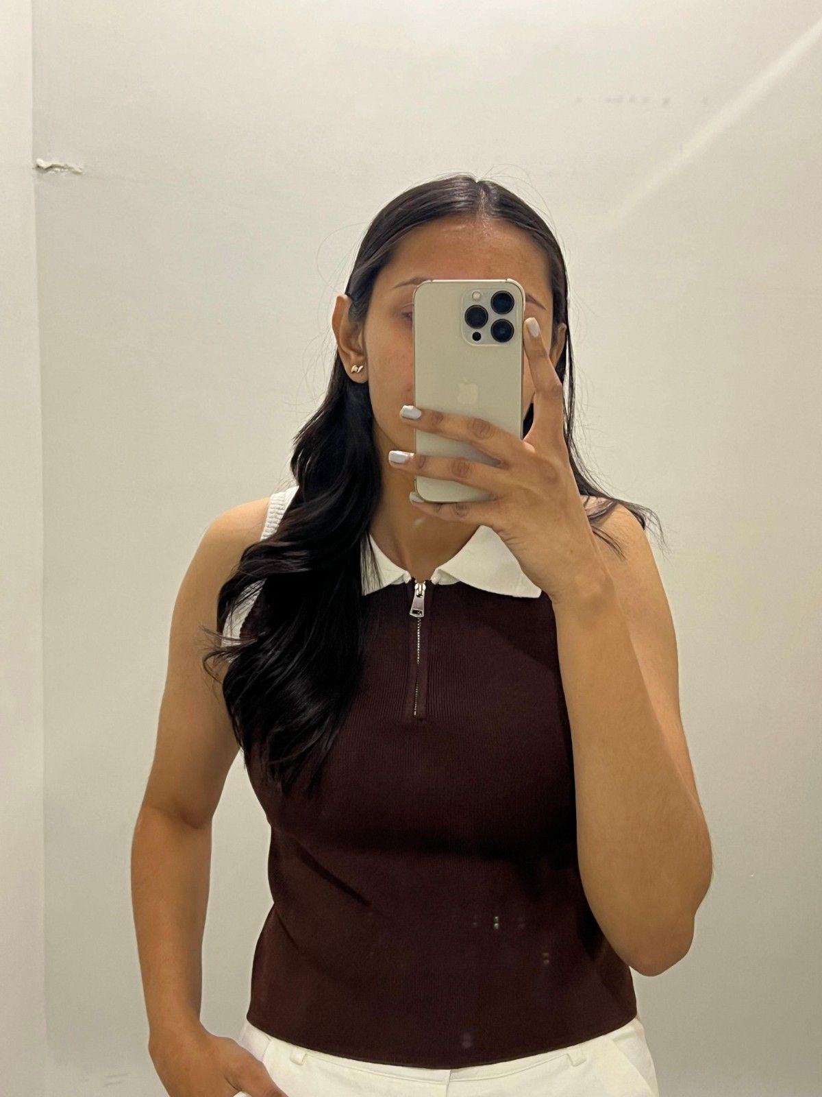 Sleeveless knitted  Top