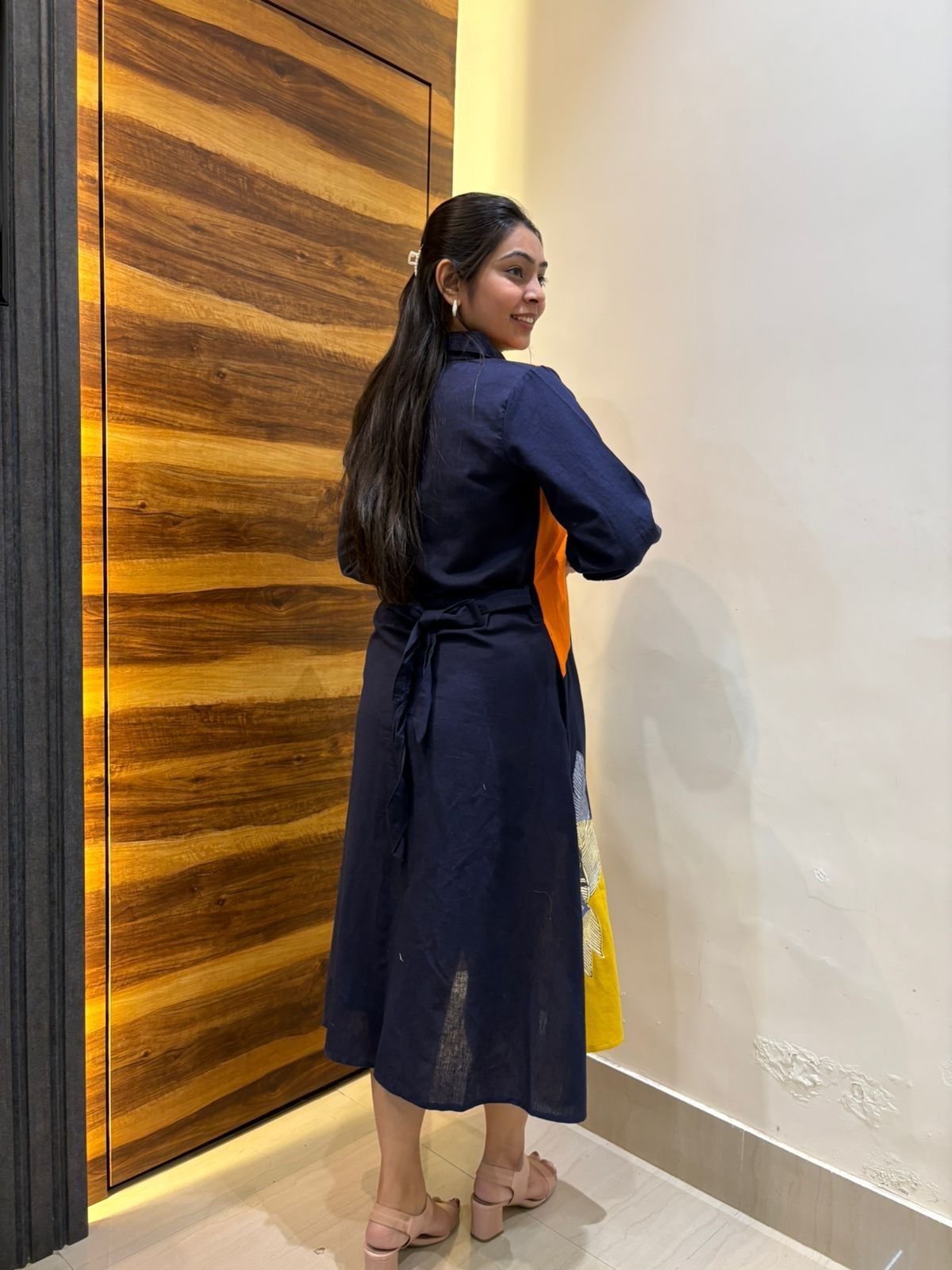 Hand painted Shirt dress