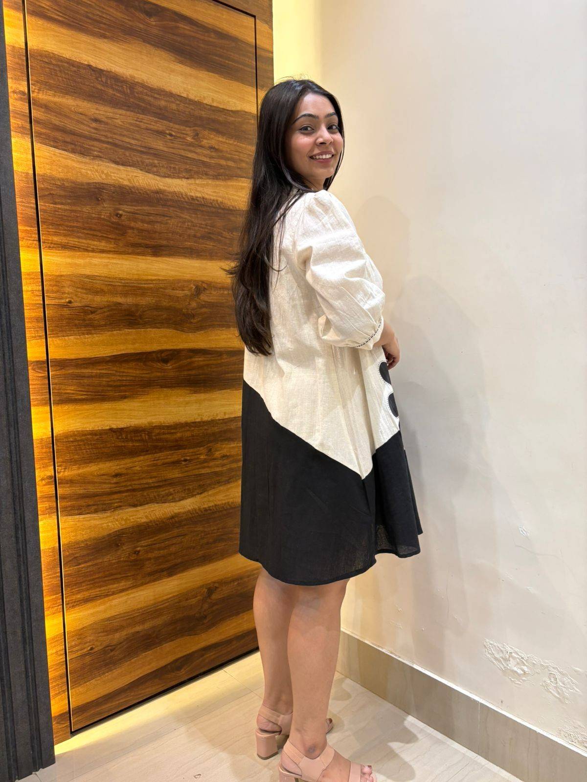 Petal bloom khadi dress