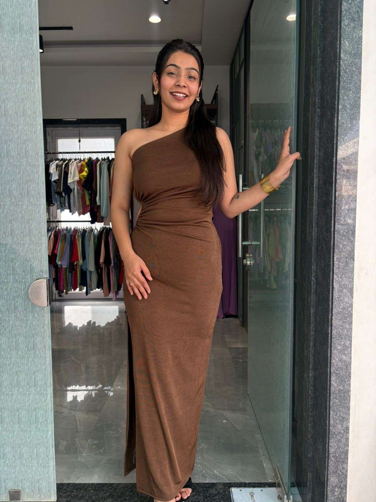 Bodycon One shoulder dress