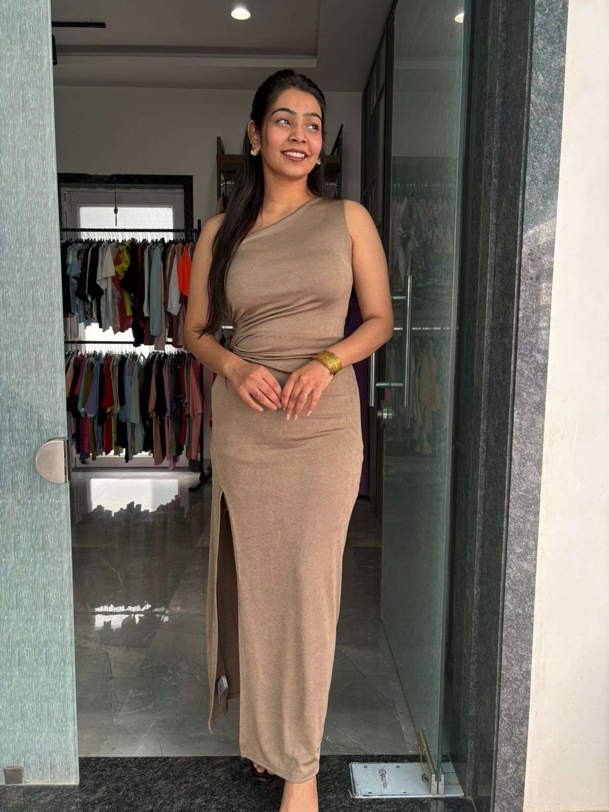 Bodycon One shoulder dress