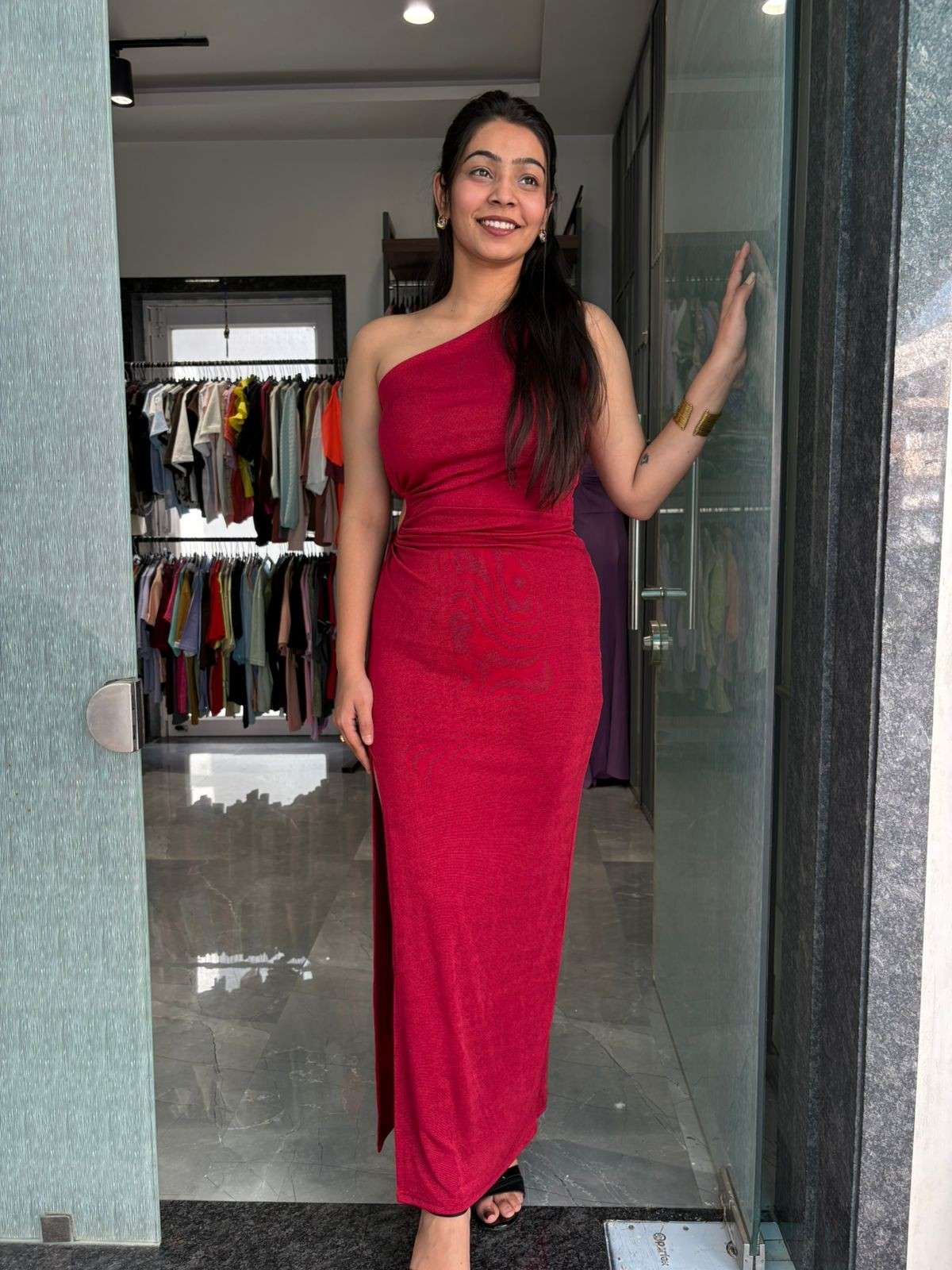 Bodycon One shoulder dress