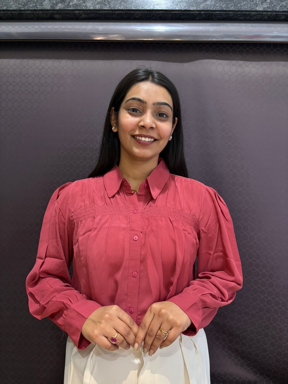 Georgette sheer Crop top