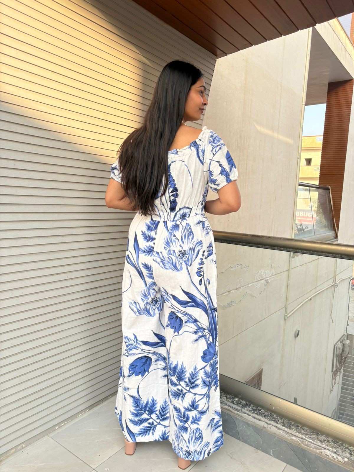 Floral Cotton Jumpsuit