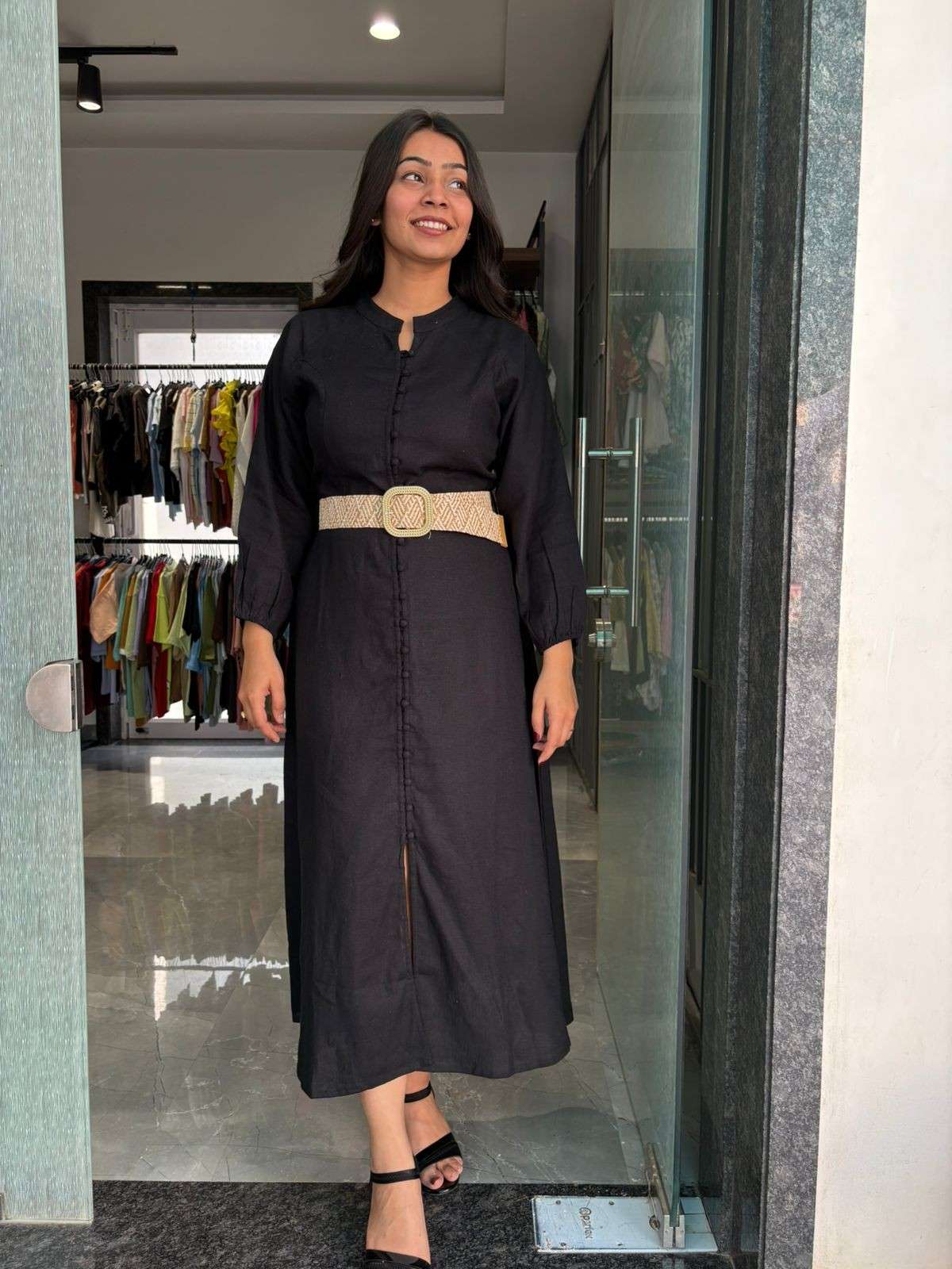 Khadi linen A line dress