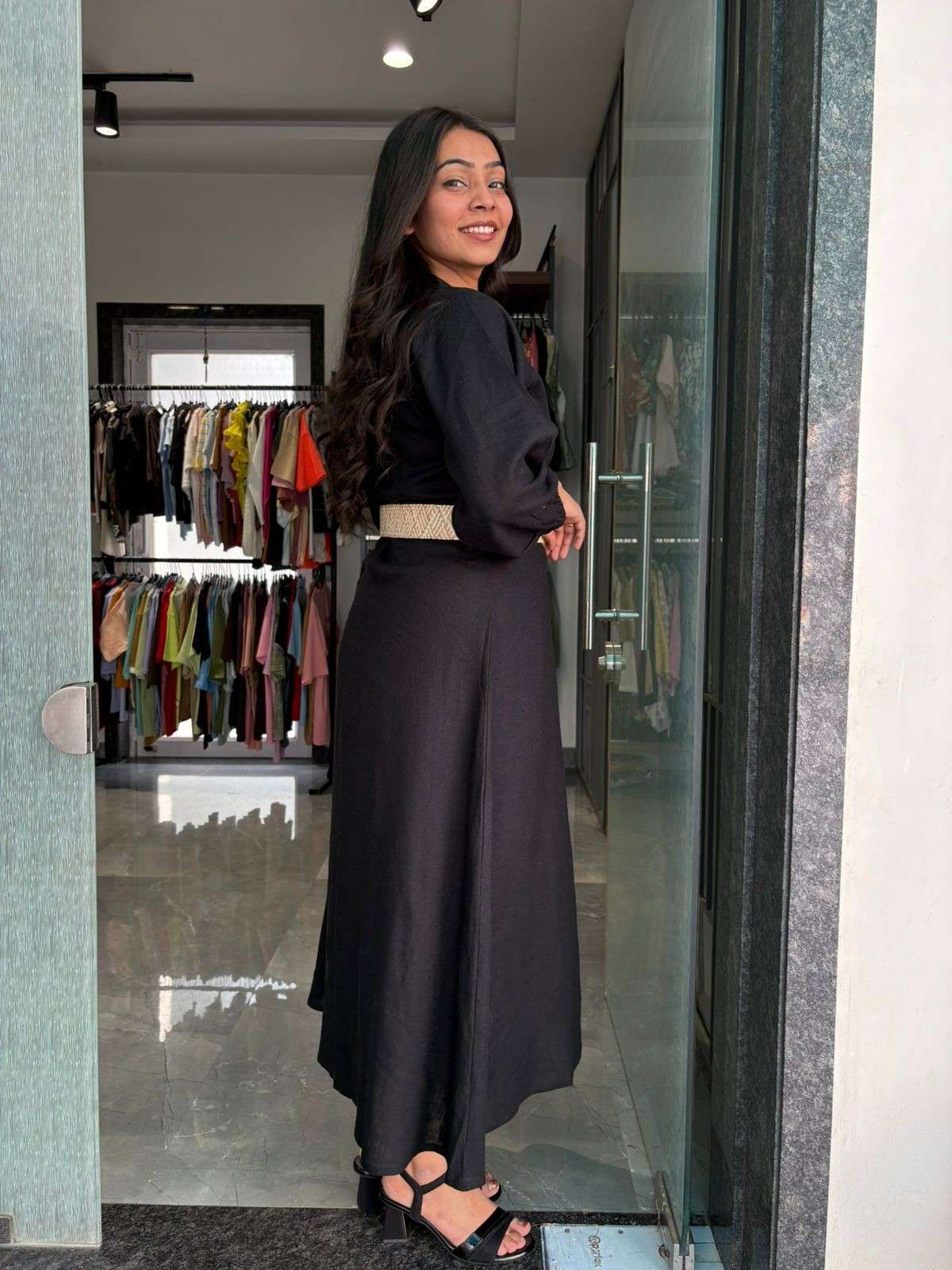 Khadi linen A line dress