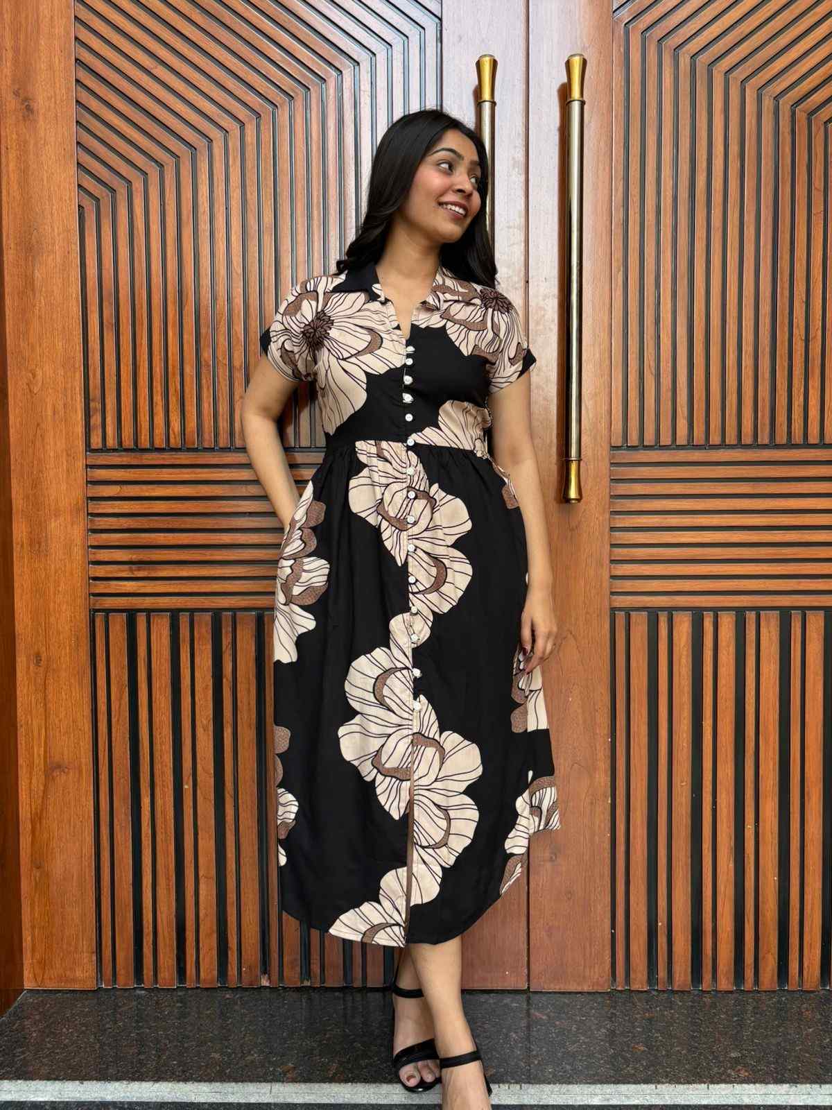 Floral Blackberry dress