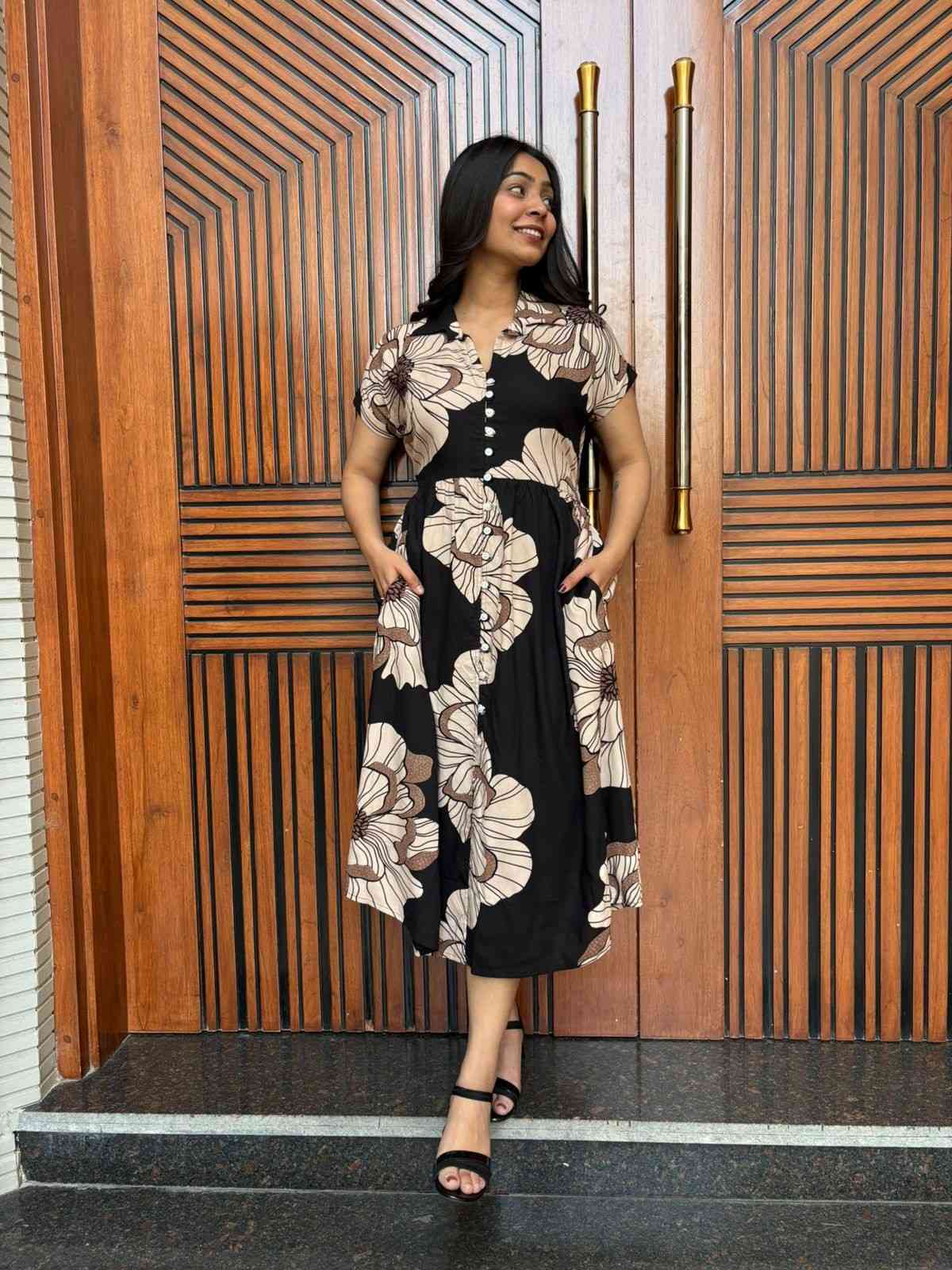 Floral Blackberry dress