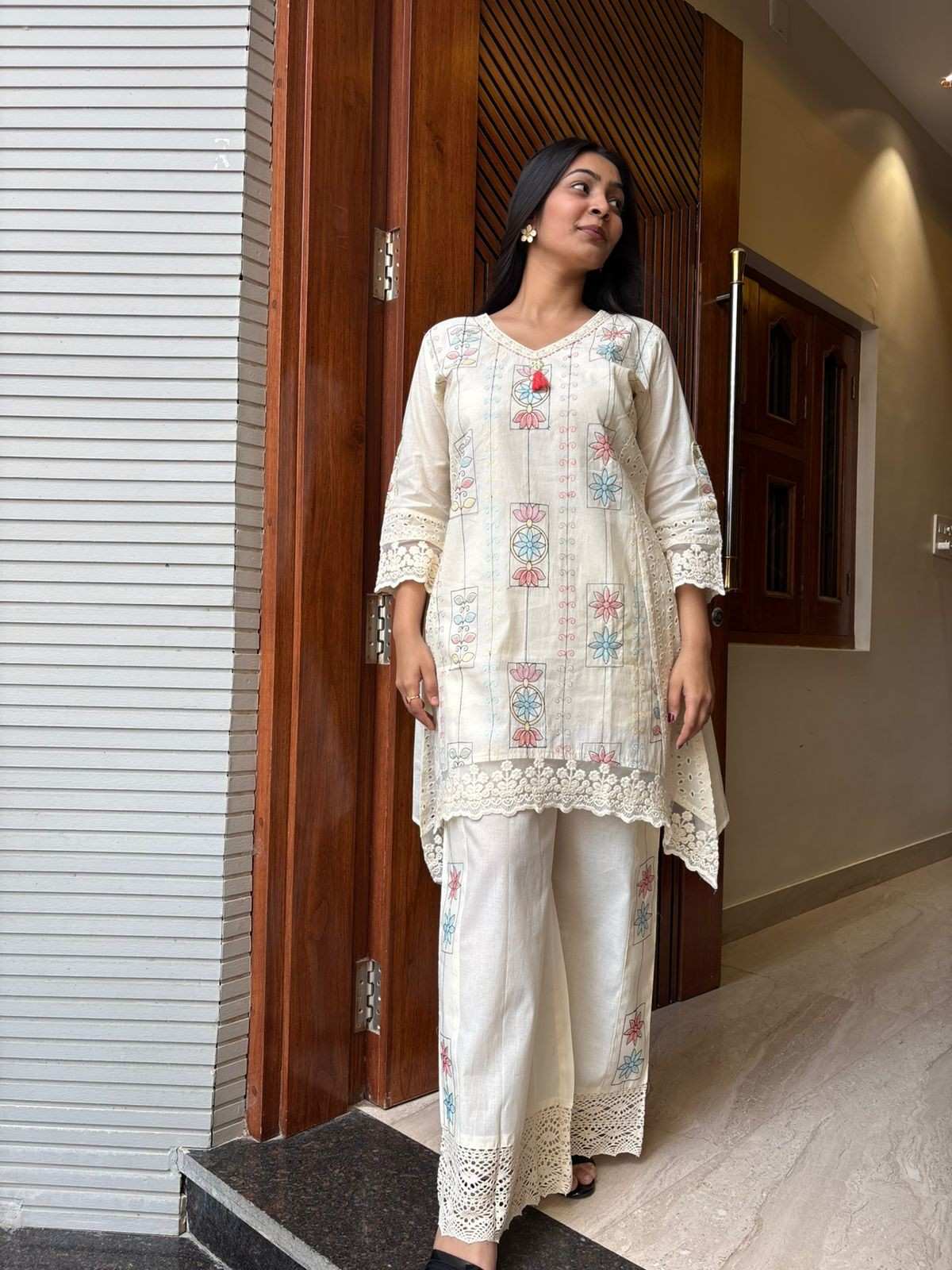 Gulnaar grace cutwork coordset