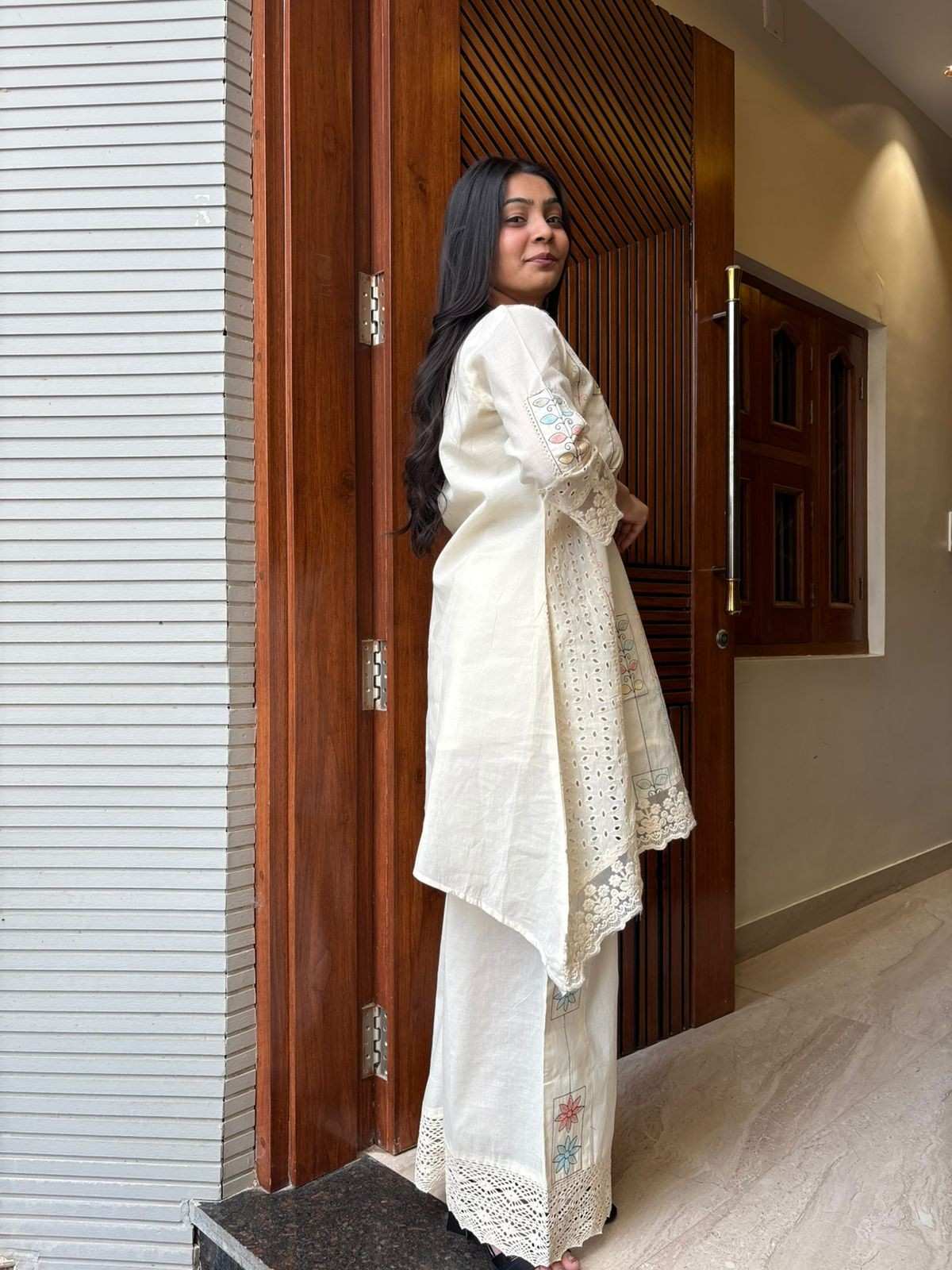 Gulnaar grace cutwork coordset