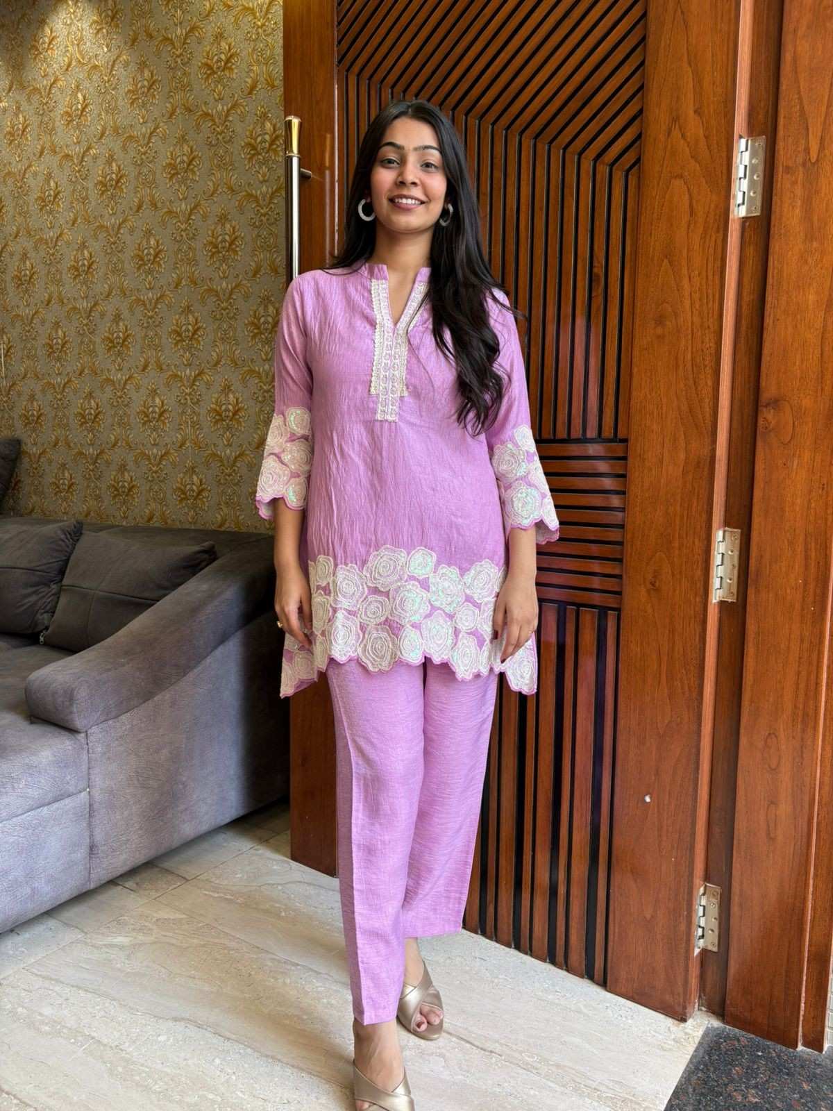 Moonlight Roses Coord Lilac