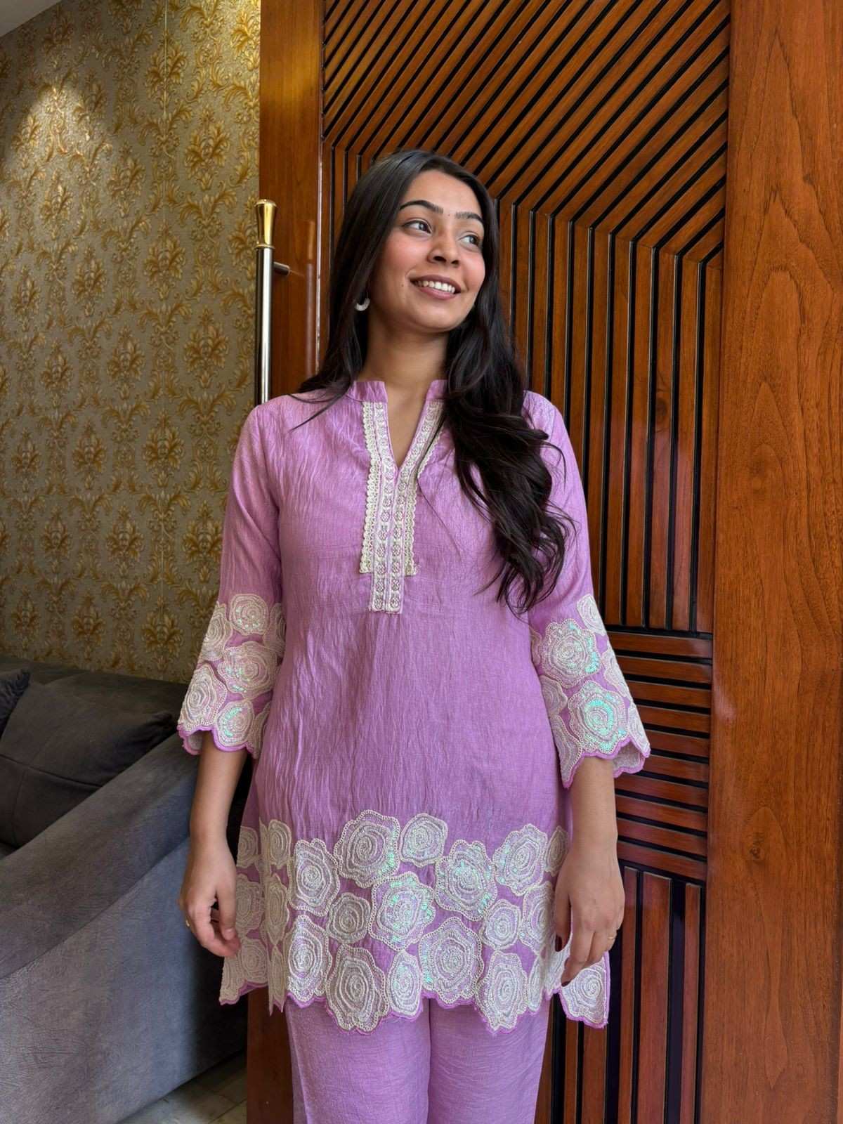 Moonlight Roses Coord Lilac