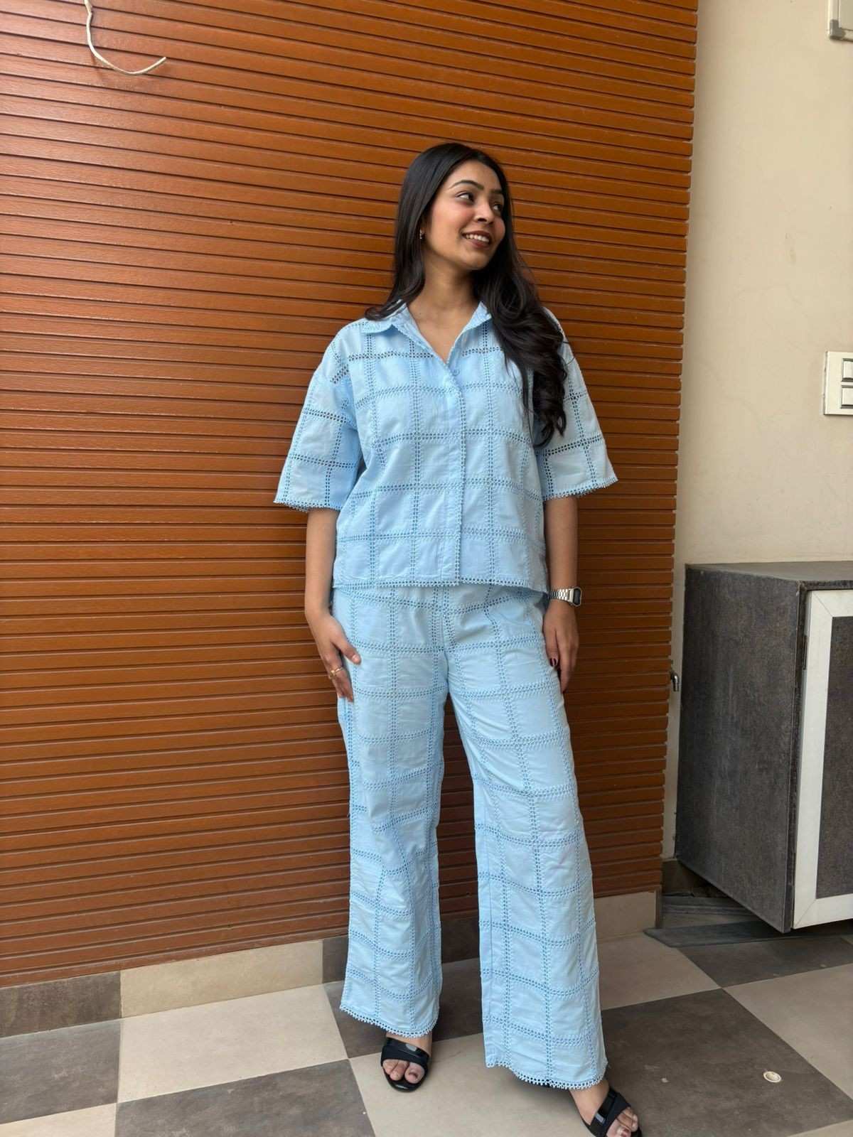 Cotton Cutwork Coordset