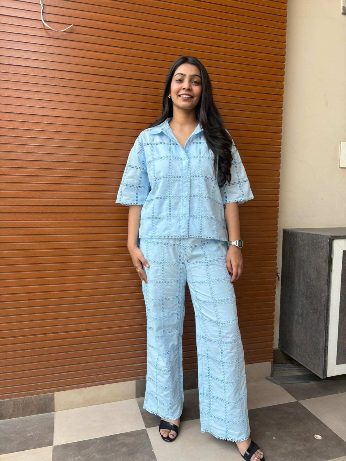 Cotton Cutwork Coordset