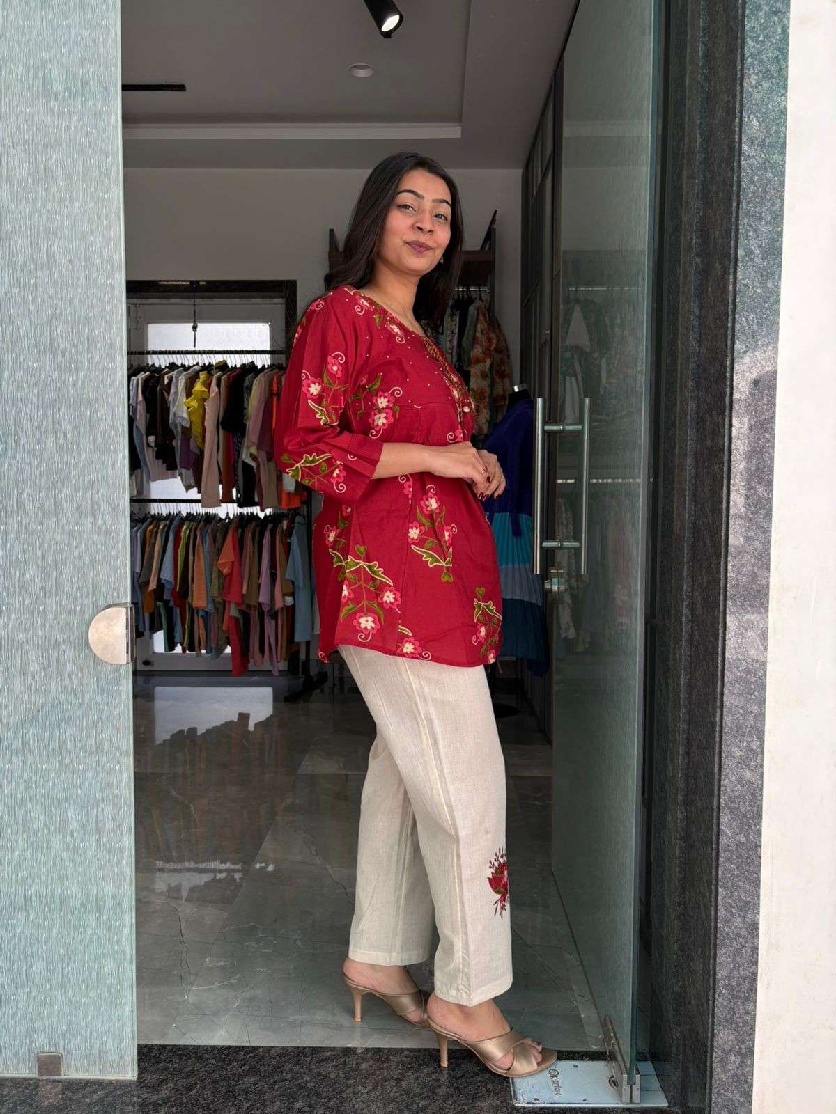 Cotton Printed Tunic coordset