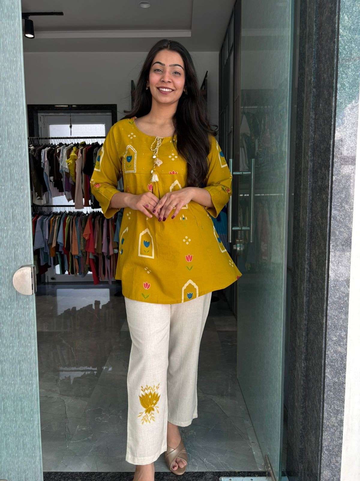 Cotton Printed Tunic coordset