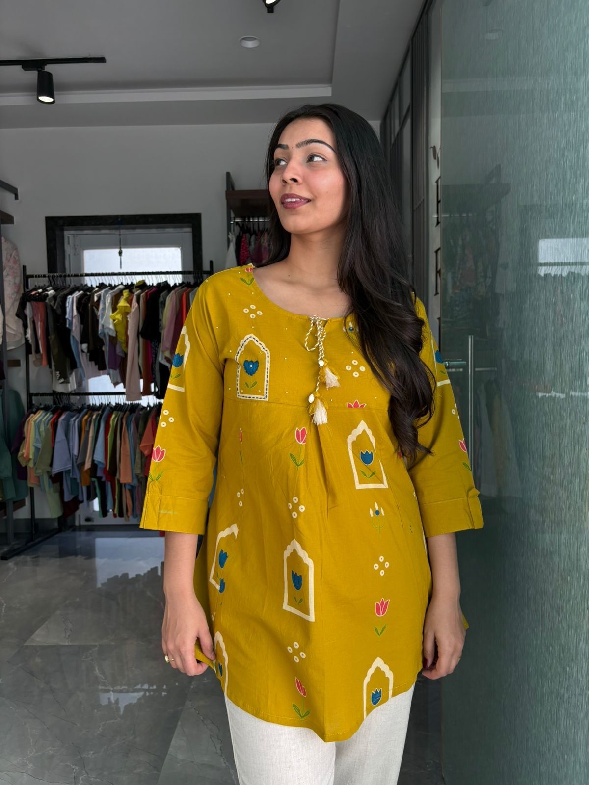 Cotton Printed Tunic coordset