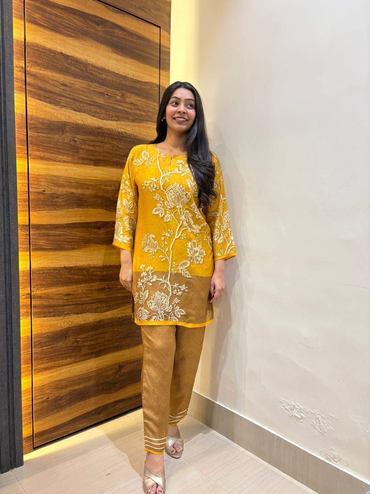 Muslin crepe coordset