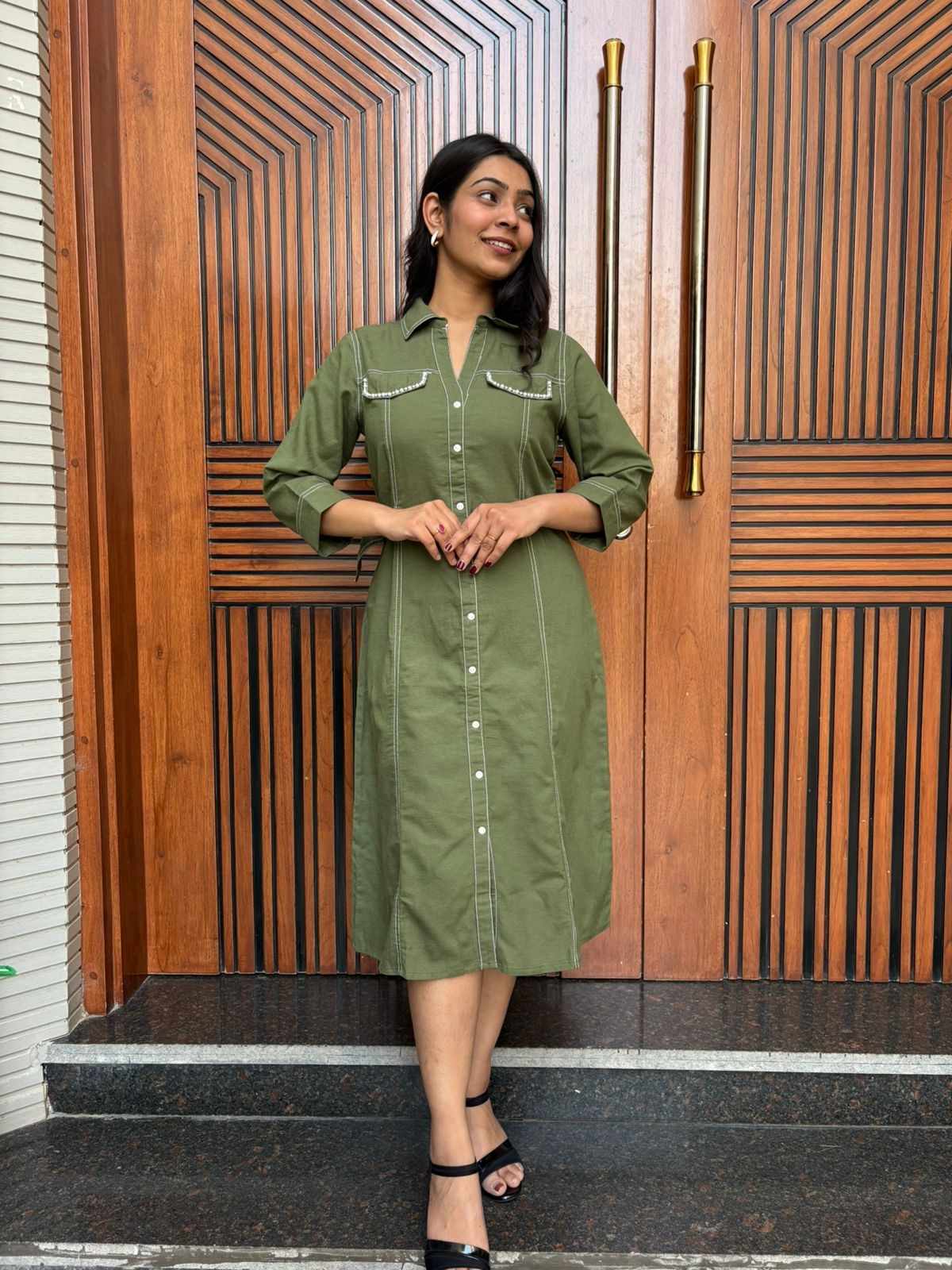 Pearl Mint Cotton dress