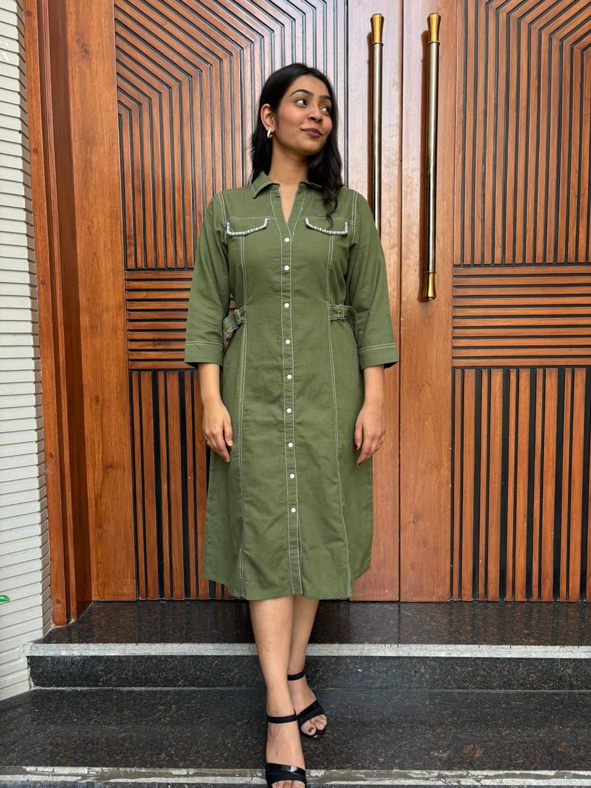 Pearl Mint Cotton dress