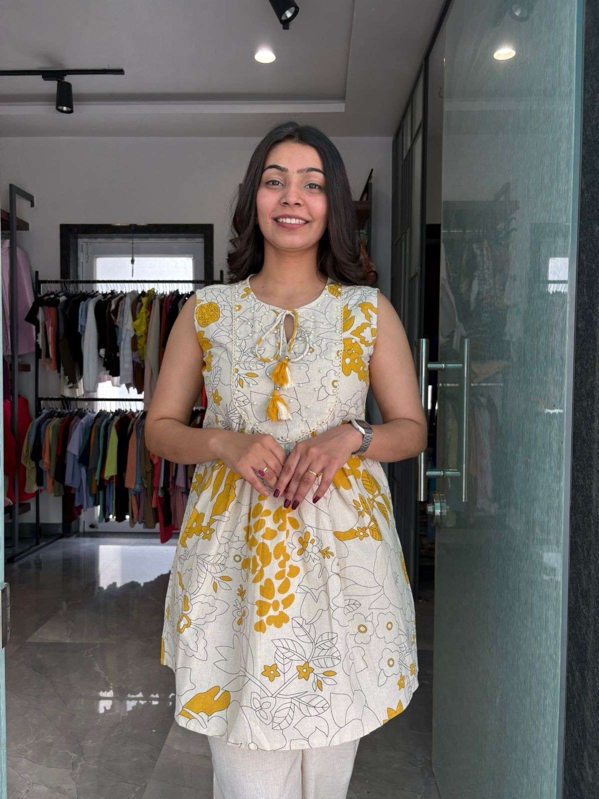 Khadi Sleeveless Tunic