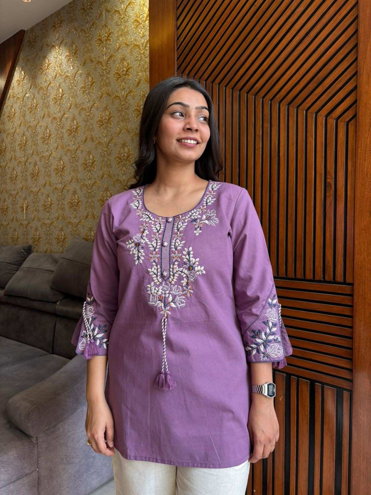 Khadi Embroidered Tunic