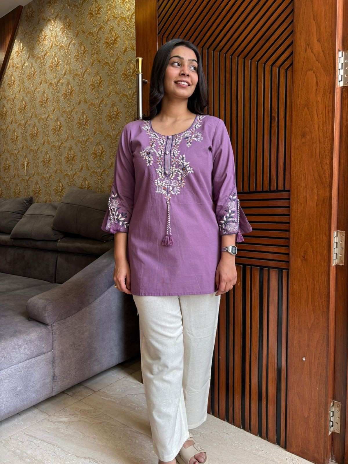 Khadi Embroidered Tunic