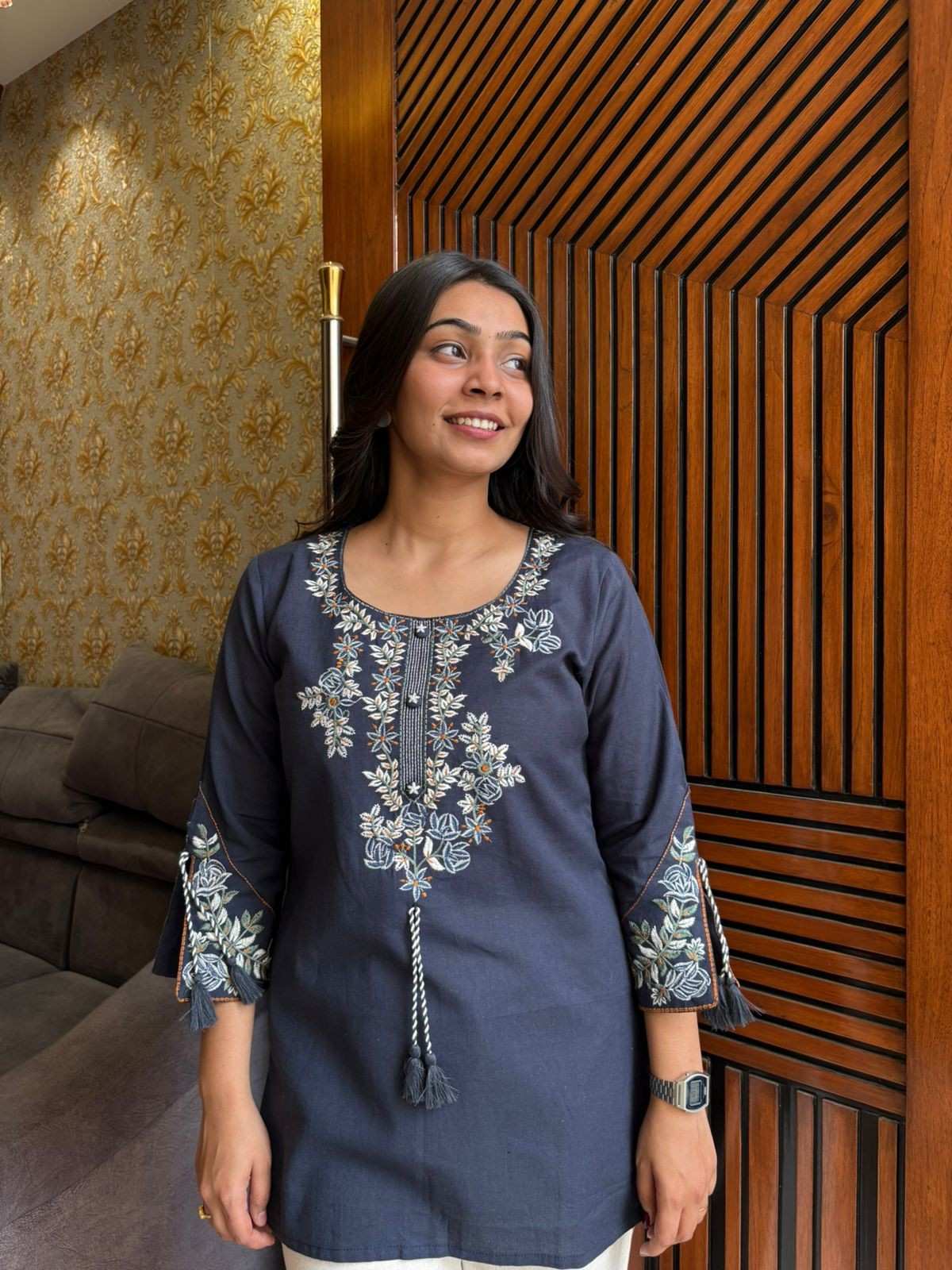 Khadi Embroidered Tunic