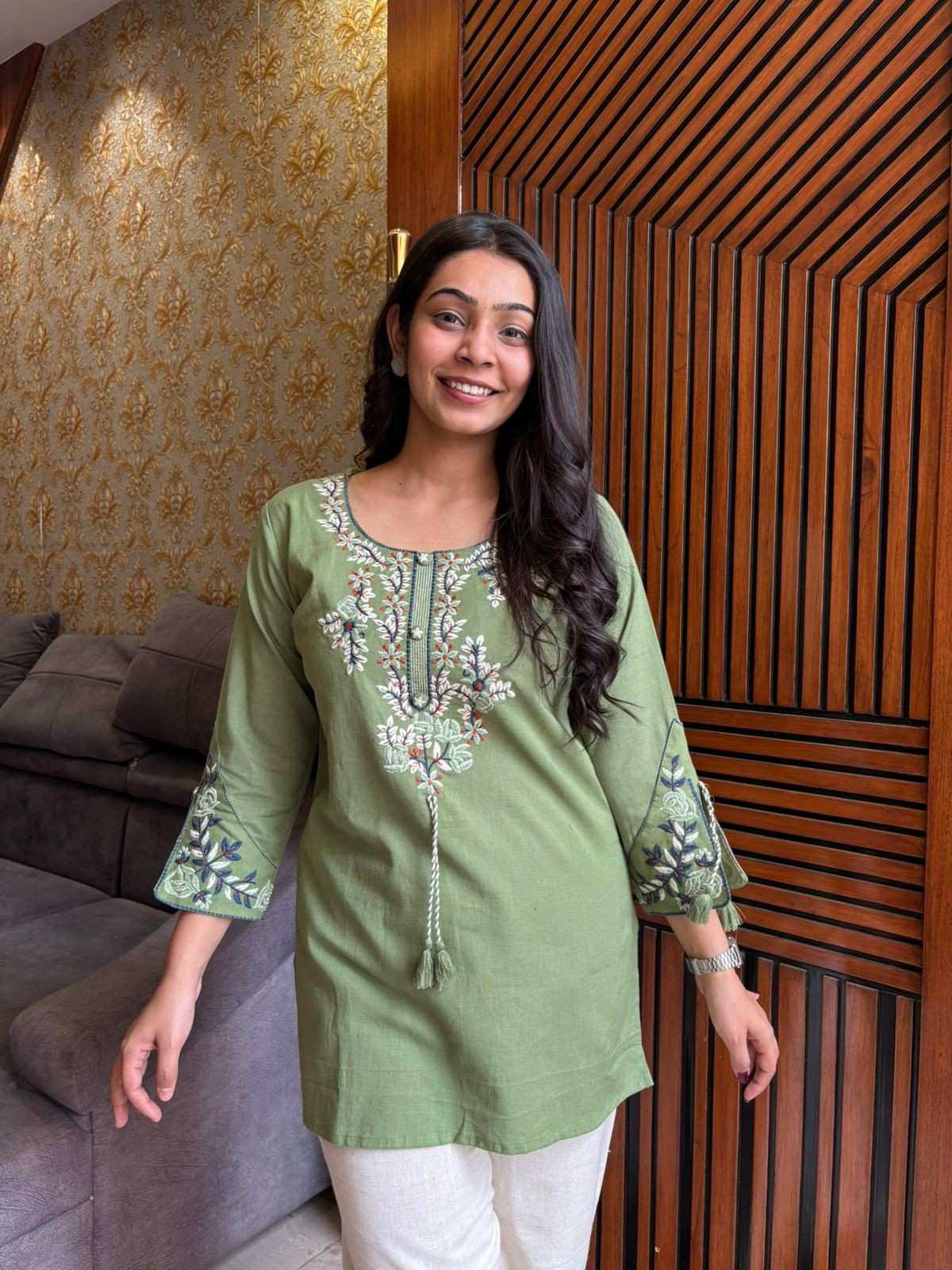 Khadi Embroidered Tunic