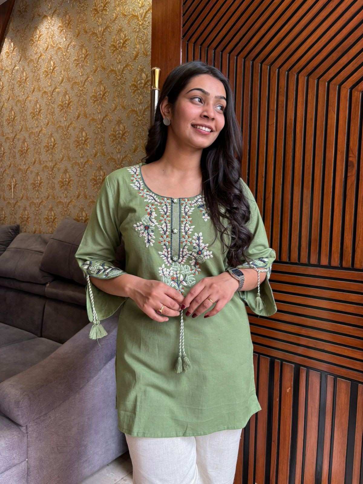 Khadi Embroidered Tunic