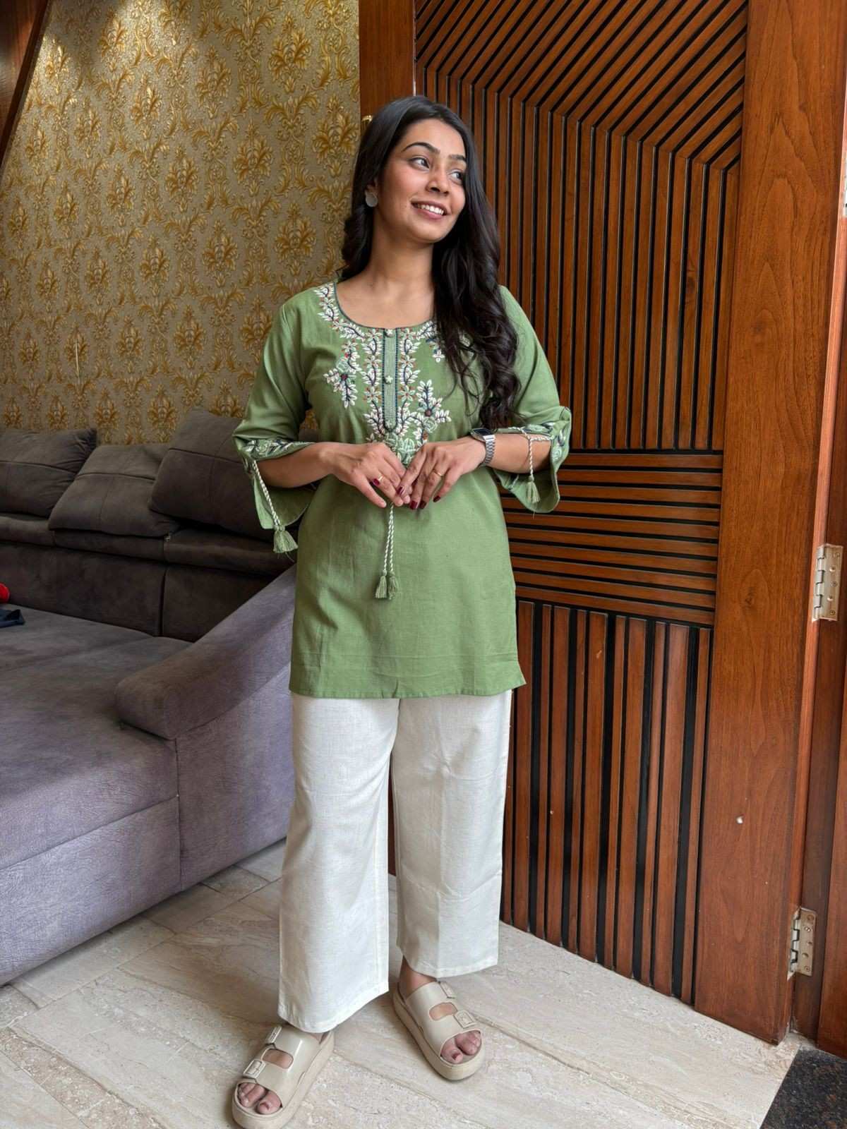 Khadi Embroidered Tunic