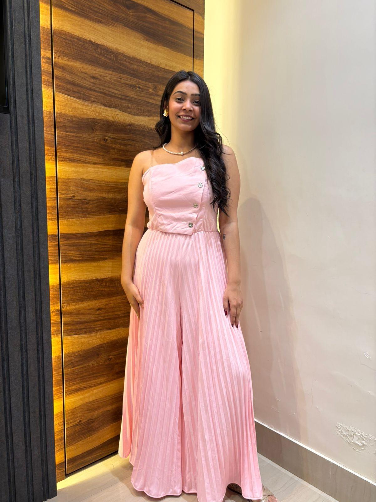 Tube pleated Jumpsuit