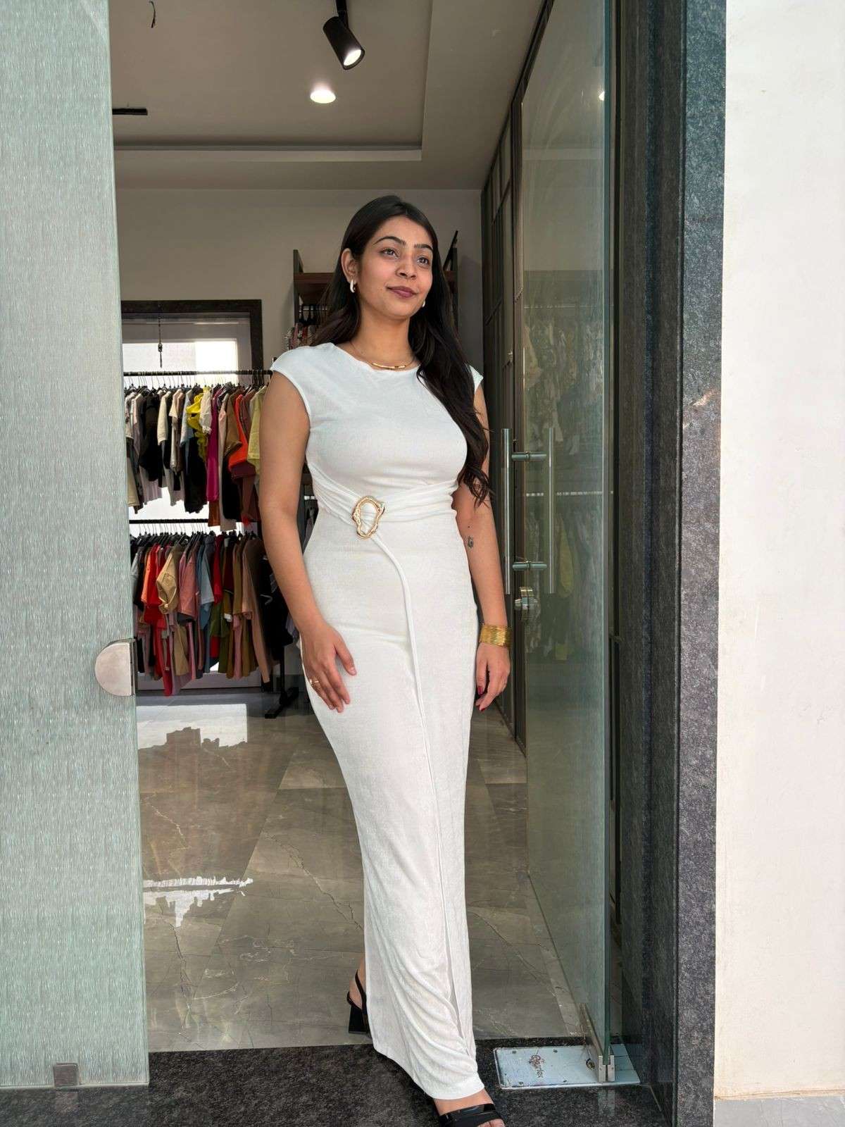 Bodycon Buckle Dress