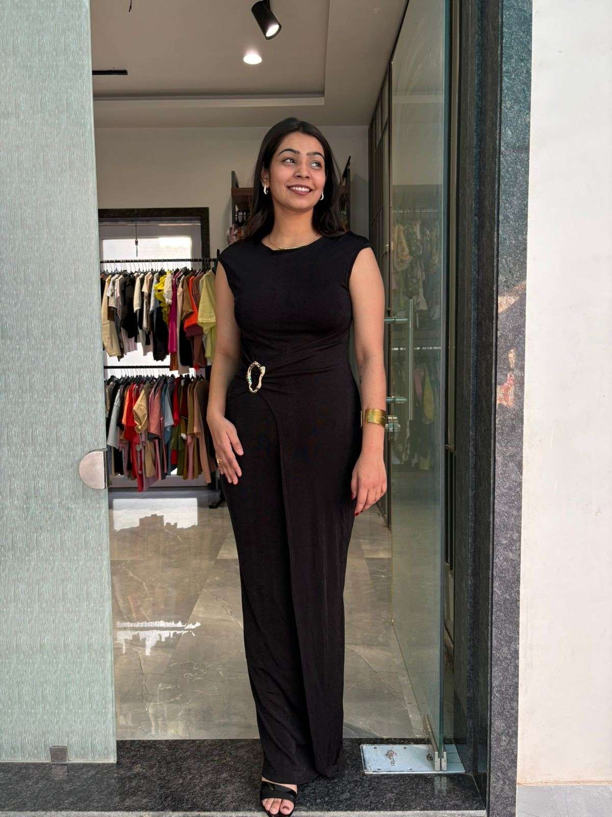 Bodycon Buckle Dress