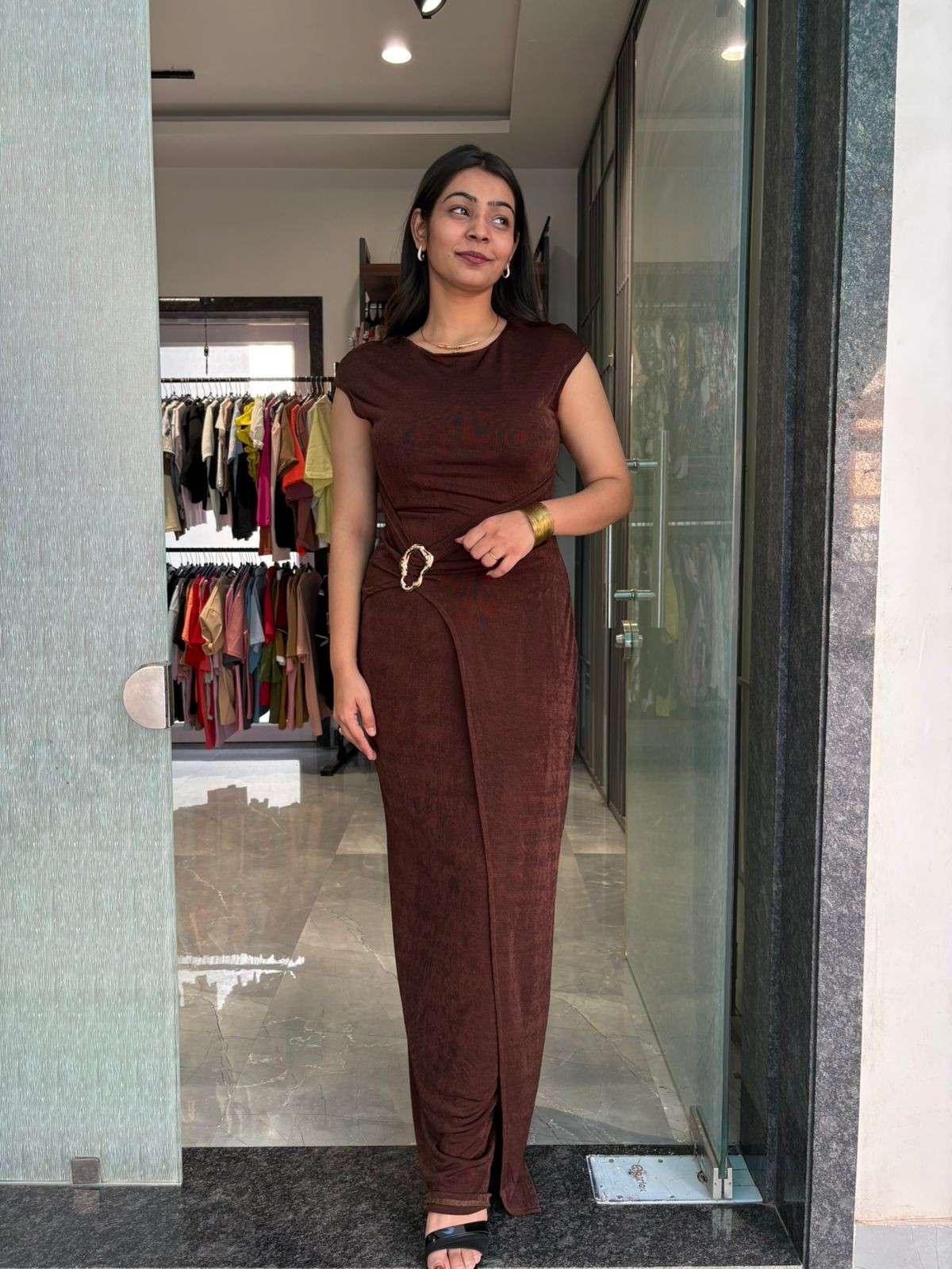 Bodycon Buckle Dress