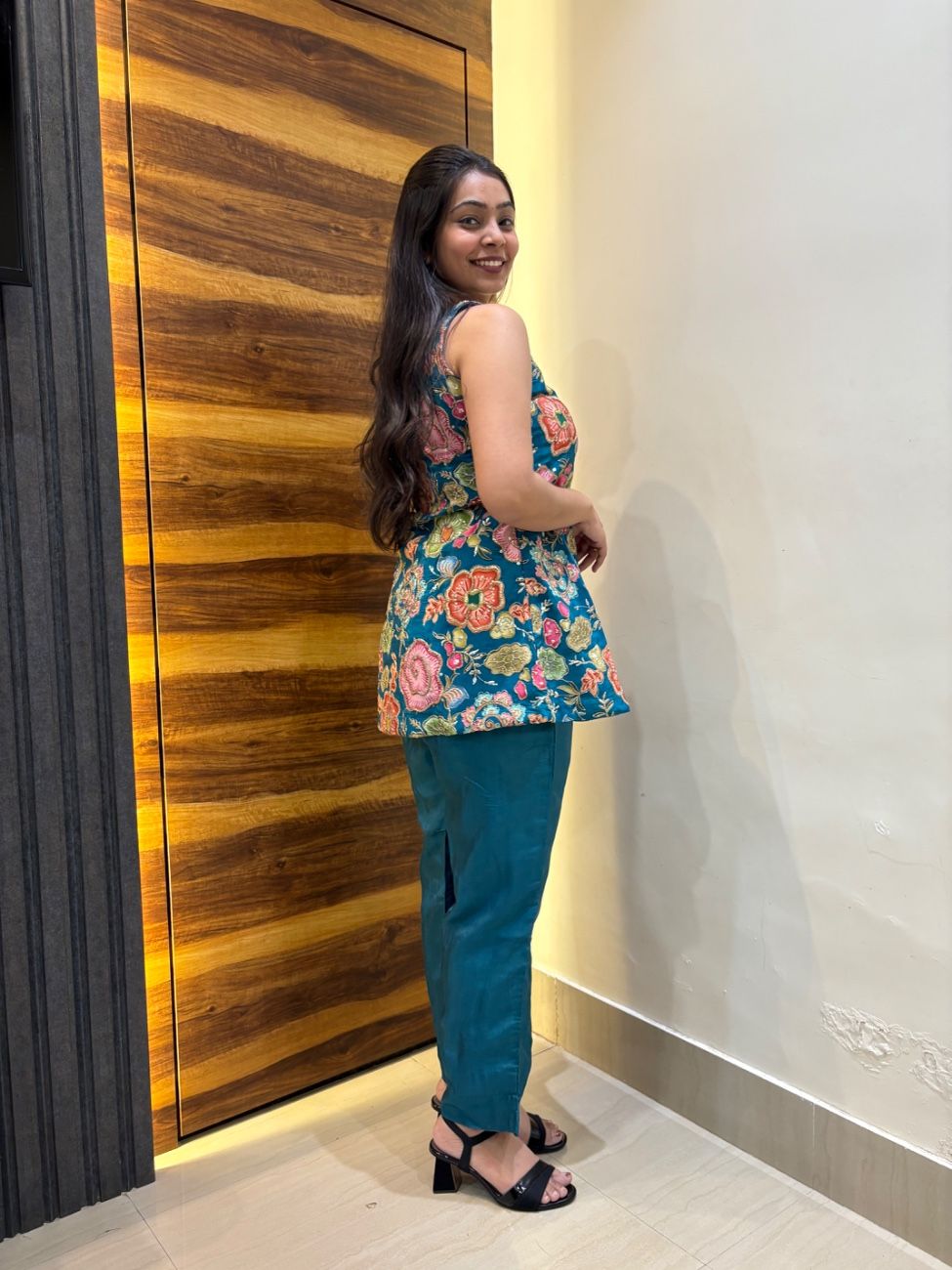 Teal Blossom Coord Set